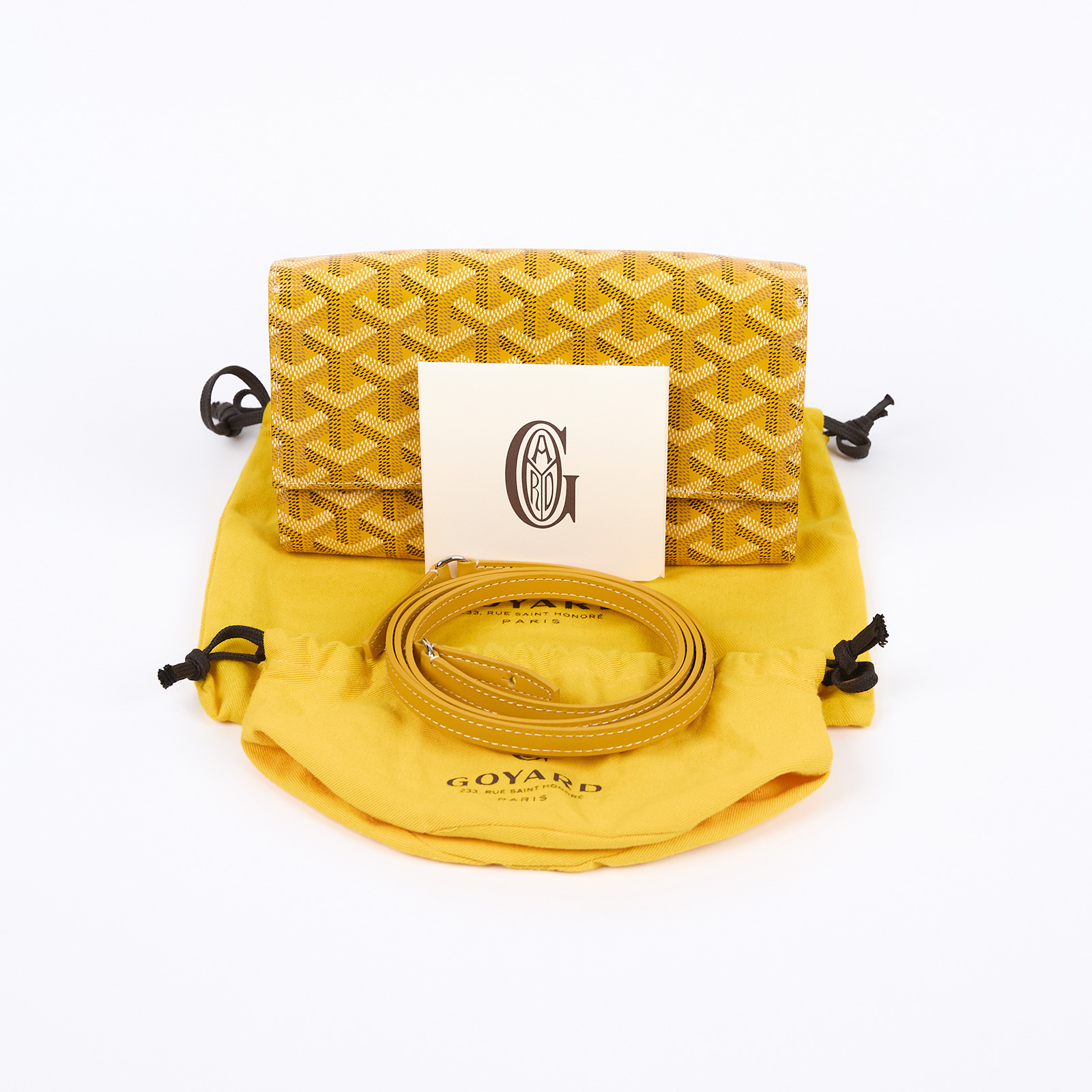高雅德 GOYARD Varenne Continental Wallet 錢包 VAREN3MMLTY 黃Varenne WOC 防塵袋2