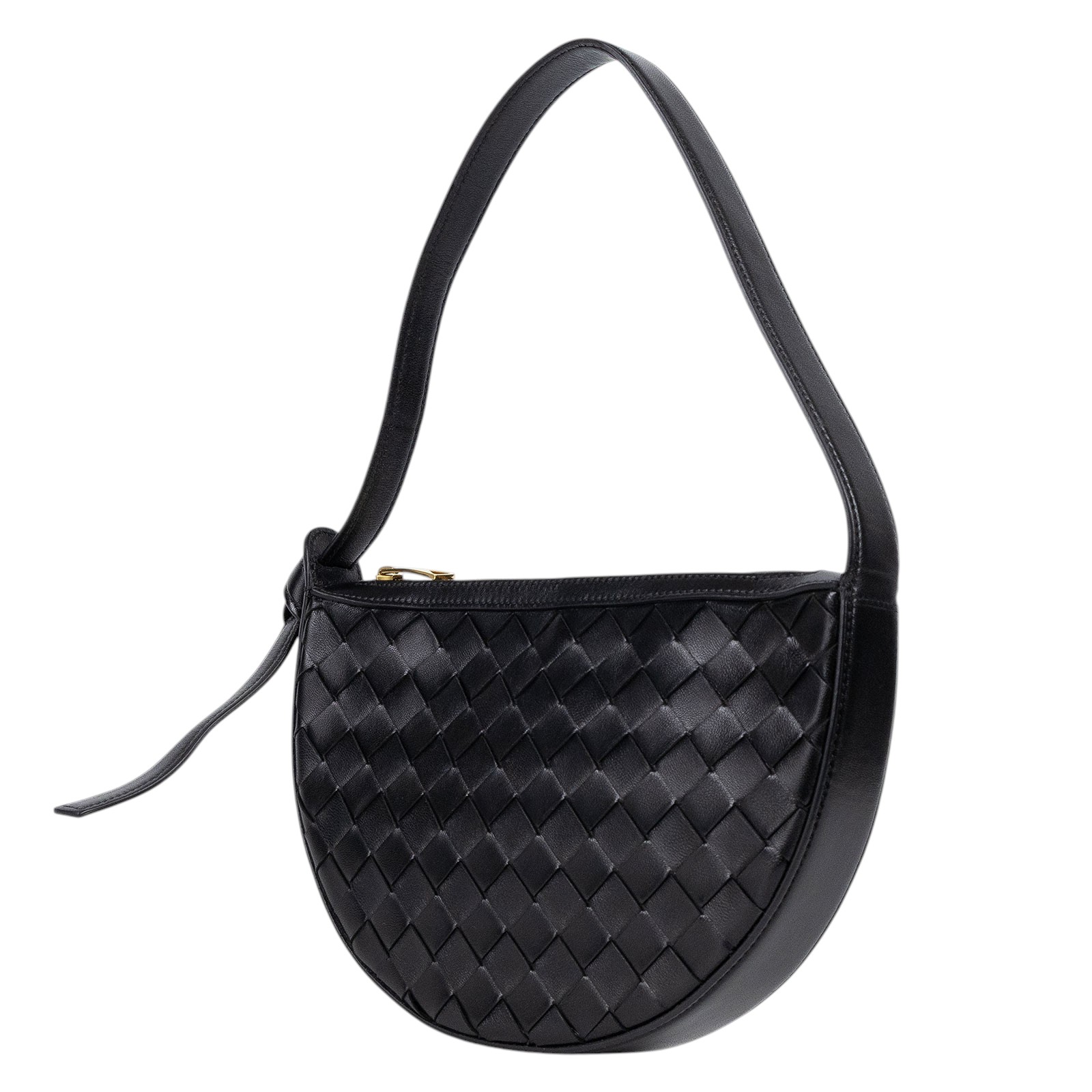 寶緹嘉 BOTTEGA VENETA Sunrise 手提包 763747VCPP3 黑編織Sunrise肩背包 防塵袋