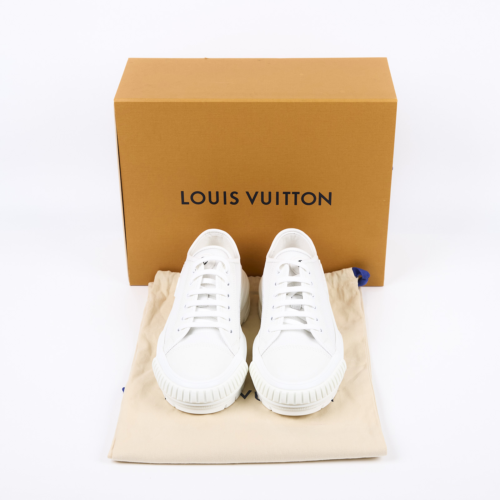 路易威登 LOUIS VUITTON LV Squad 運動鞋  SQUAD LOW白運動鞋#40 原廠盒子/防塵袋