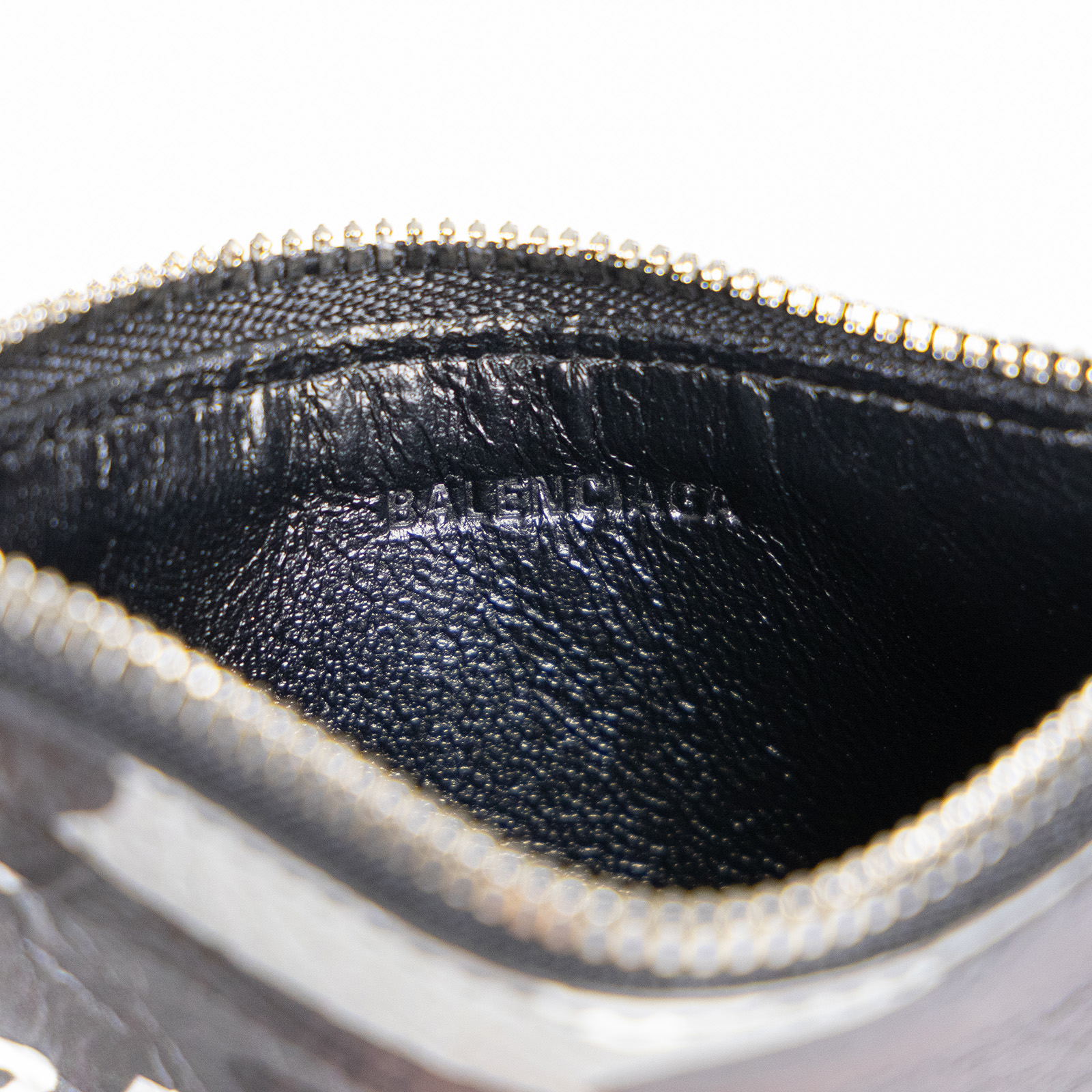 巴黎世家 BALENCIAGA 卡夾 證件夾 5945482AAPB 黑白迷彩掛繩卡包 原廠盒子/防塵袋