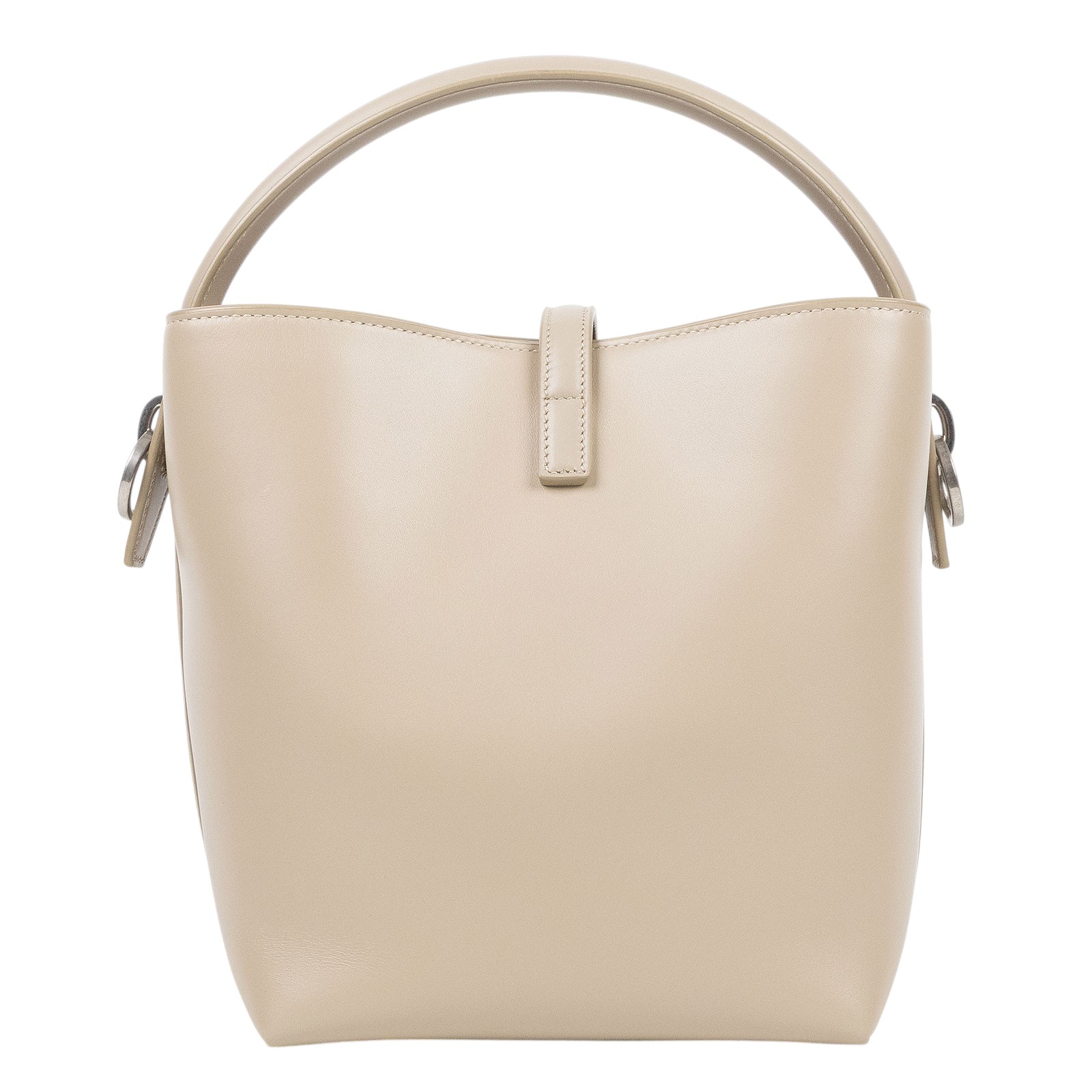 聖羅蘭 YSL SAINT LAURENT le 37 亮面皮革 小型手袋 7490362R20W 米灰LE 37 SMALL 背帶