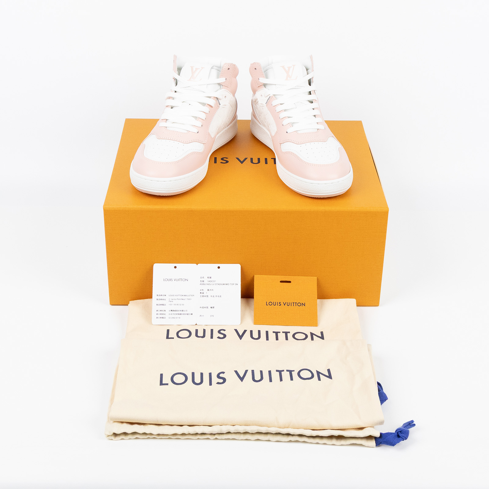 路易威登 LOUIS VUITTON Stadium Mid Top 中筒 運動鞋 1ADCO7  原廠盒子/防塵袋