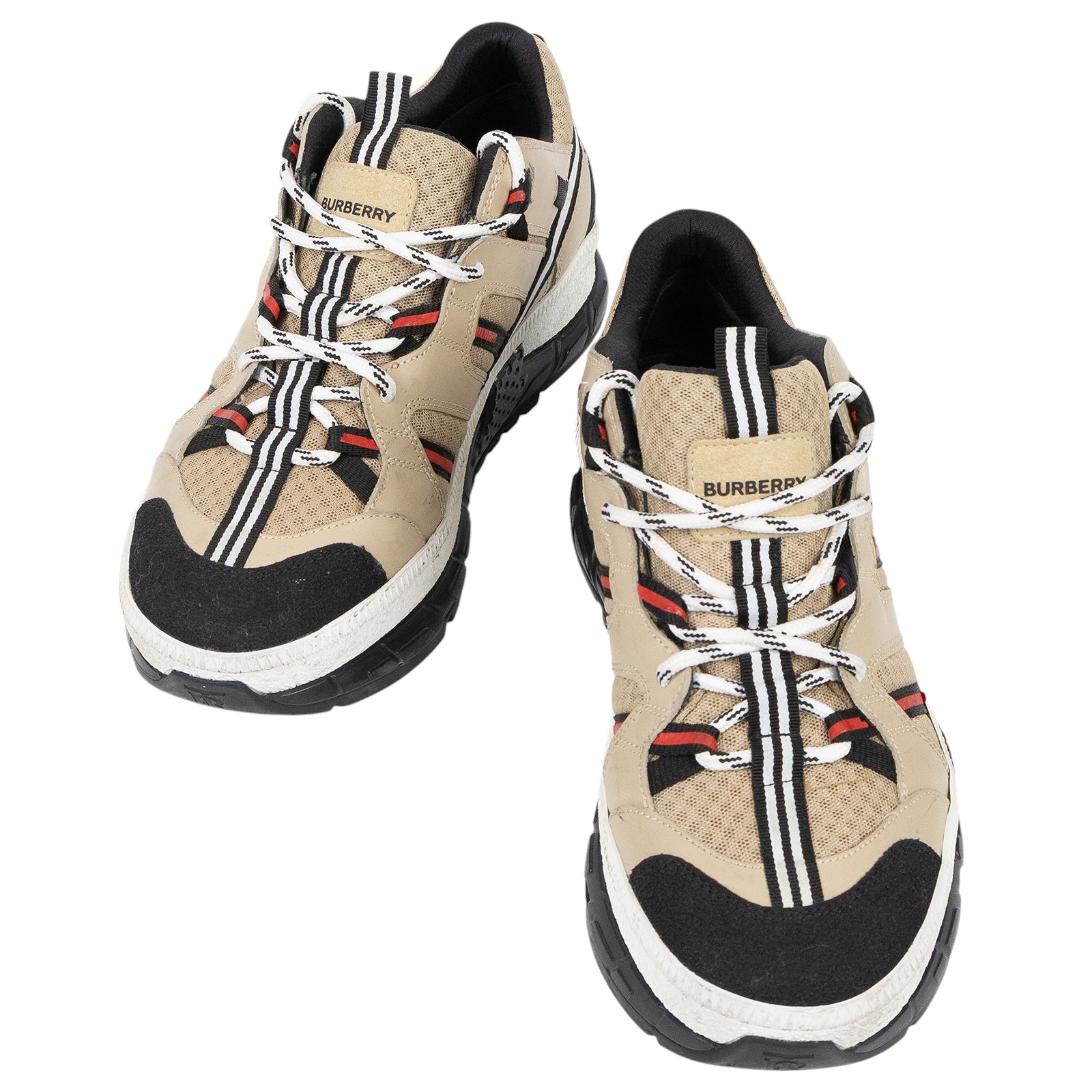 博柏利 BURBERRY Union Sneakers 運動鞋 8016481_41 卡其色布鞋#41 無附屬品