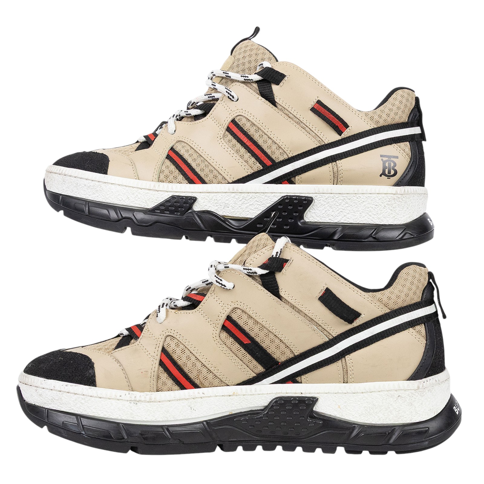 博柏利 BURBERRY Union Sneakers 運動鞋 8016481_41 卡其色布鞋#41 無附屬品