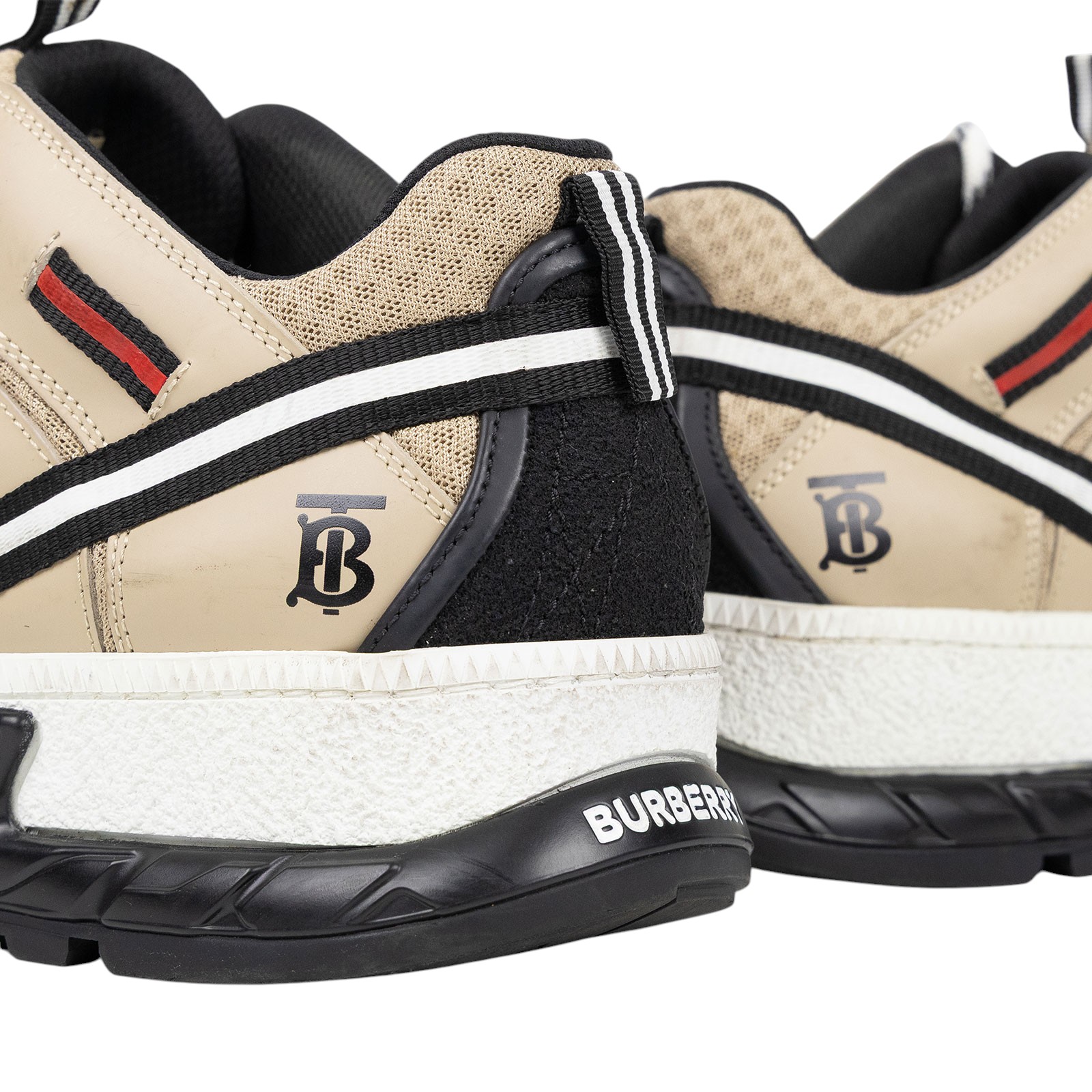 博柏利 BURBERRY Union Sneakers 運動鞋 8016481_41 卡其色布鞋#41 無附屬品