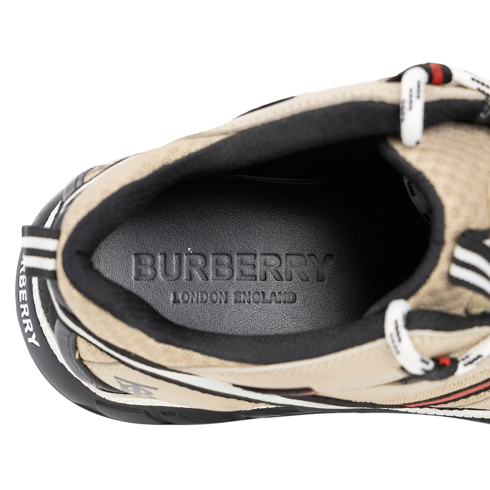博柏利 BURBERRY Union Sneakers 運動鞋 8016481_41 卡其色布鞋#41 無附屬品