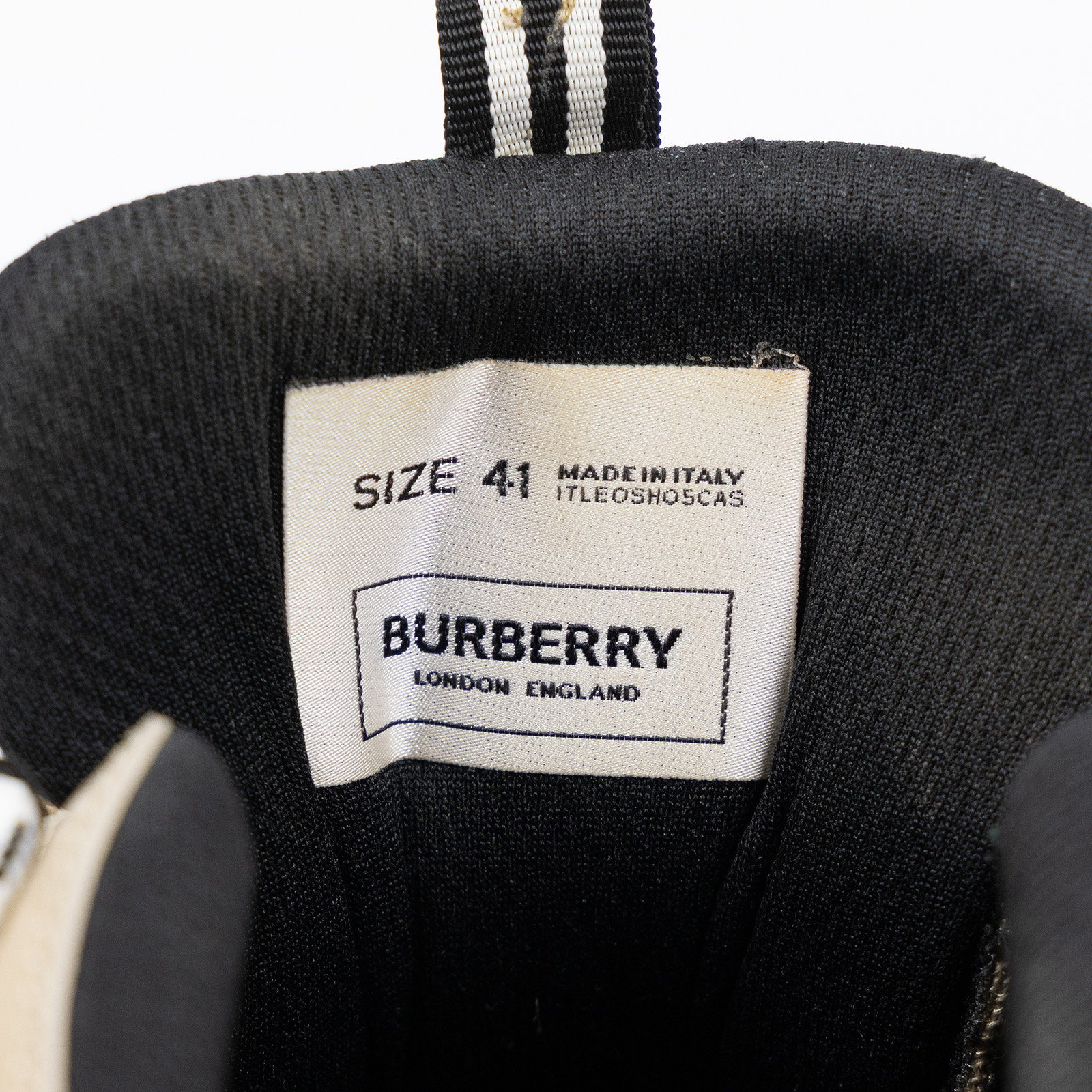 博柏利 BURBERRY Union Sneakers 運動鞋 8016481_41 卡其色布鞋#41 無附屬品