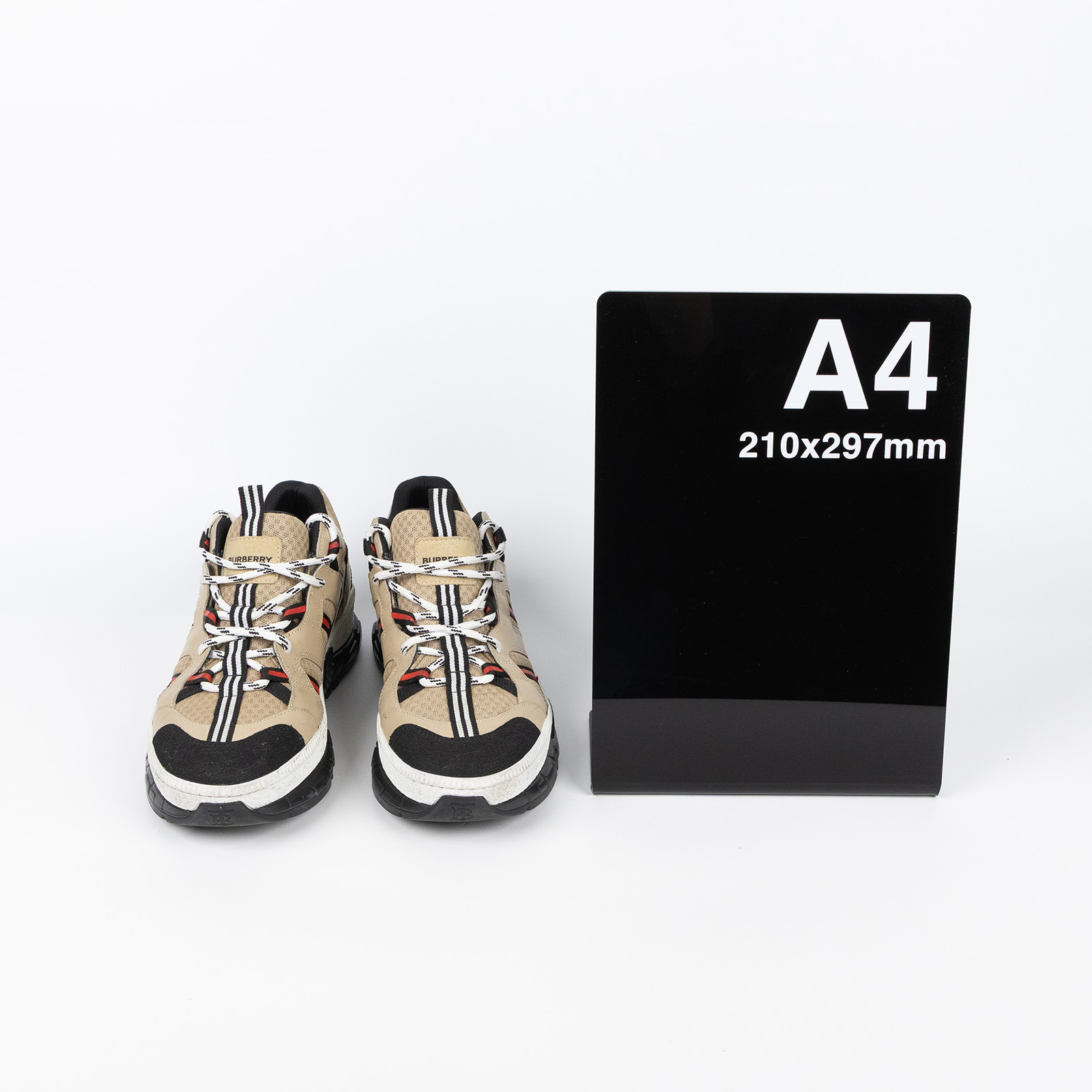 博柏利 BURBERRY Union Sneakers 運動鞋 8016481_41 卡其色布鞋#41 無附屬品