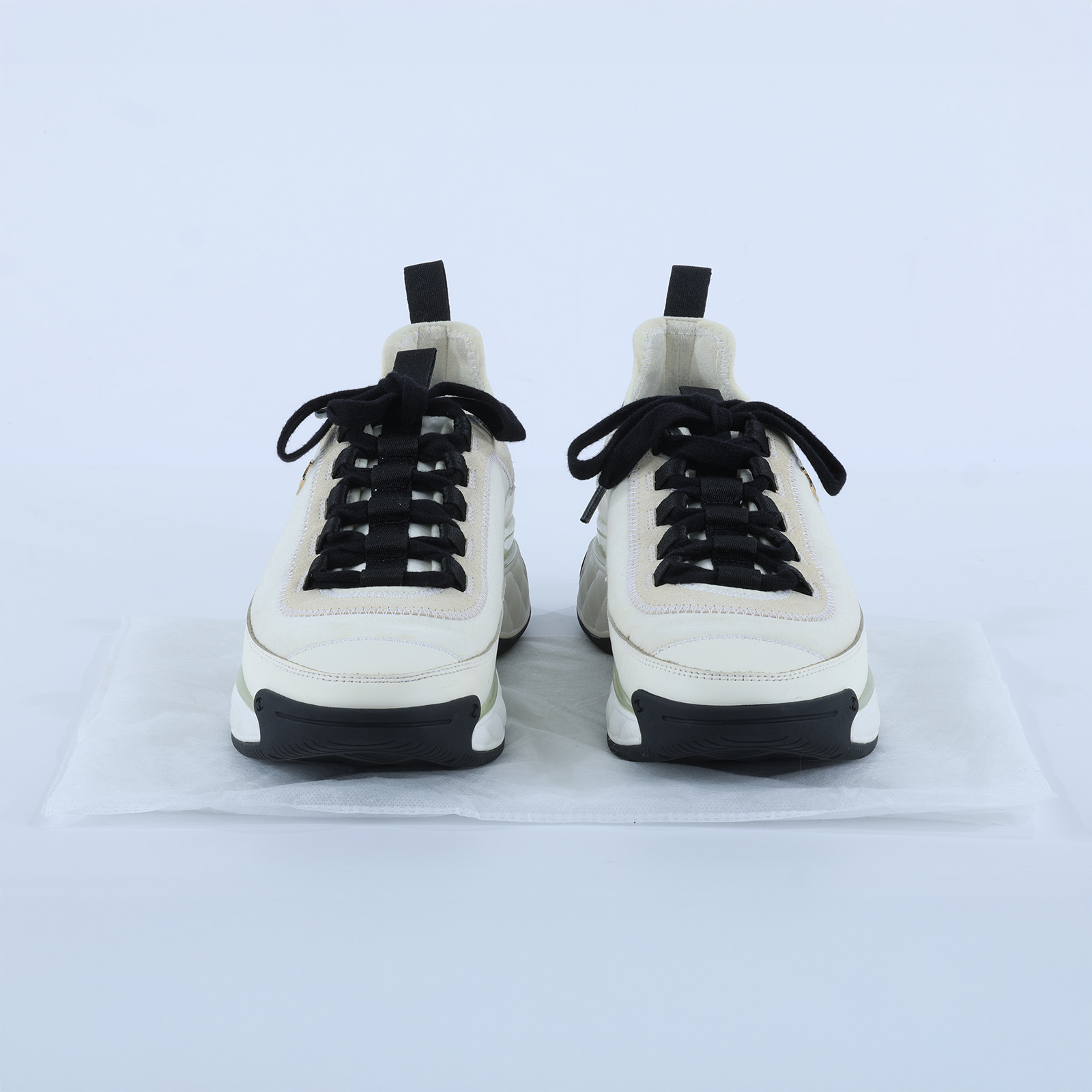 香奈兒 CHANEL 運動鞋 G35617_39 黑白熊貓布鞋#39 無附屬品