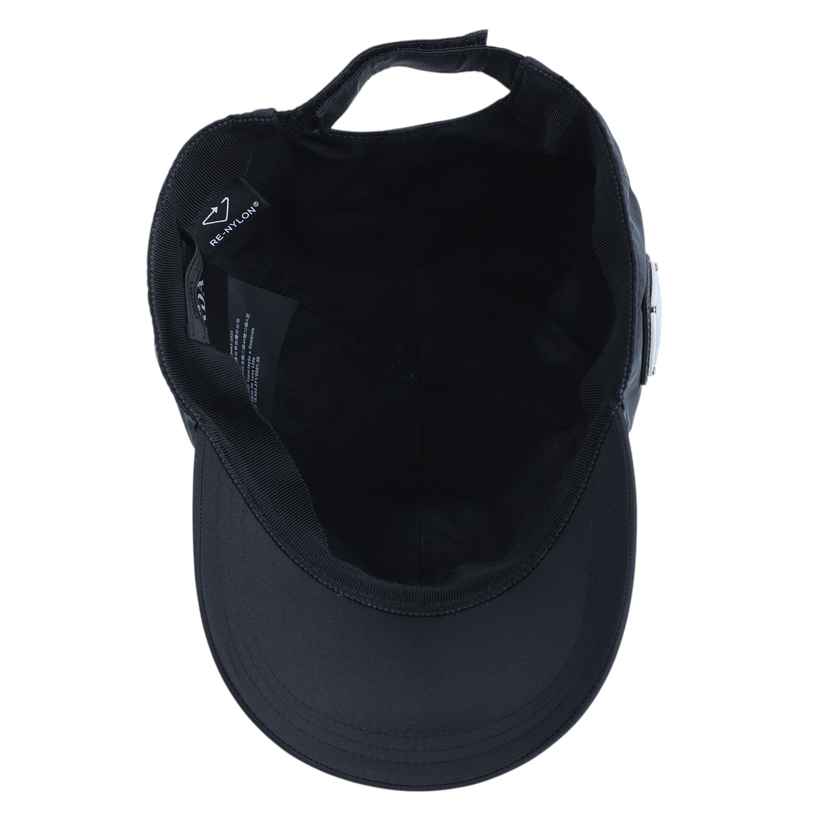 普拉達 PRADA 棒球帽 2HC274_2DMI_M 黑三角鐵牌尼龍鴨舌帽#M 無附屬品