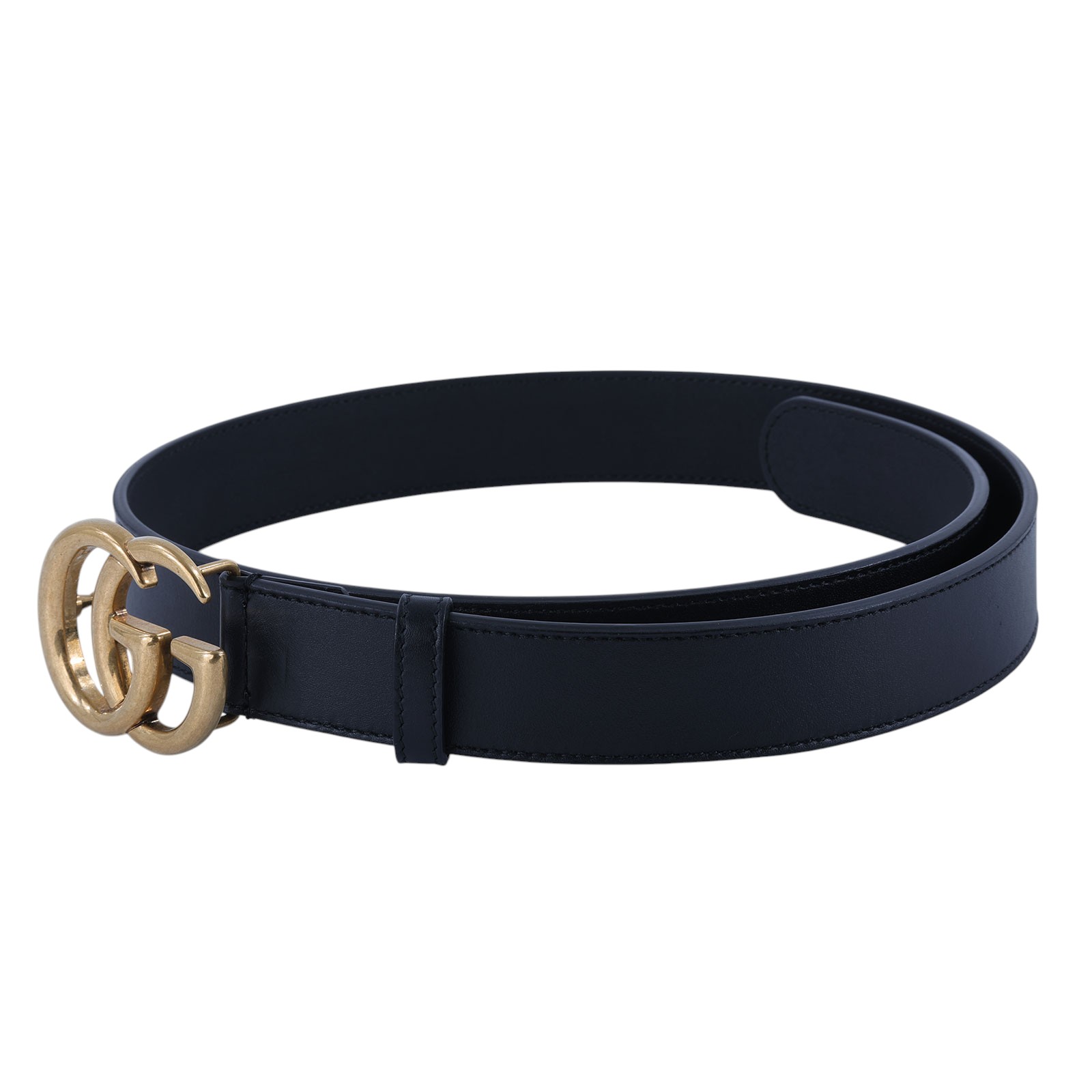古馳 GUCCI GG Marmont 窄版腰帶 414516 AP00T_85  原廠盒子/防塵袋