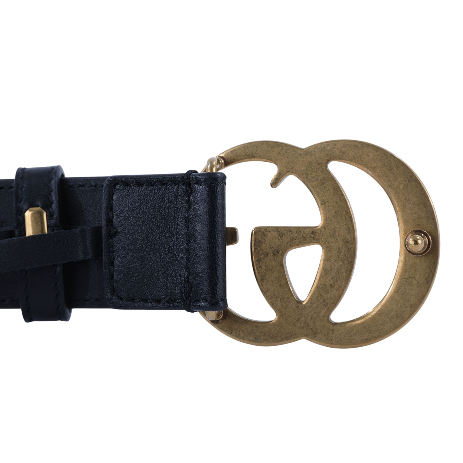 古馳 GUCCI GG Marmont 窄版腰帶 414516 AP00T_85  原廠盒子/防塵袋