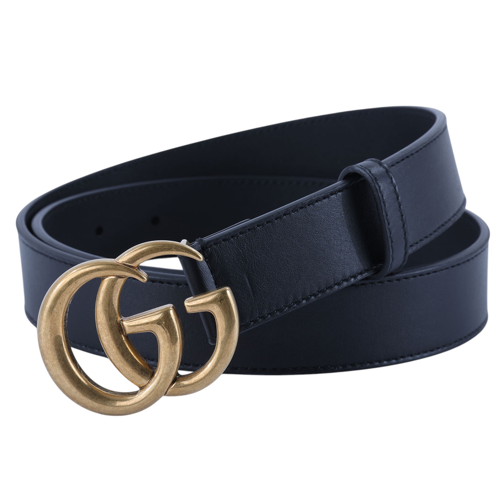 古馳 GUCCI GG Marmont 窄版腰帶 414516 AP00T_85  原廠盒子/防塵袋