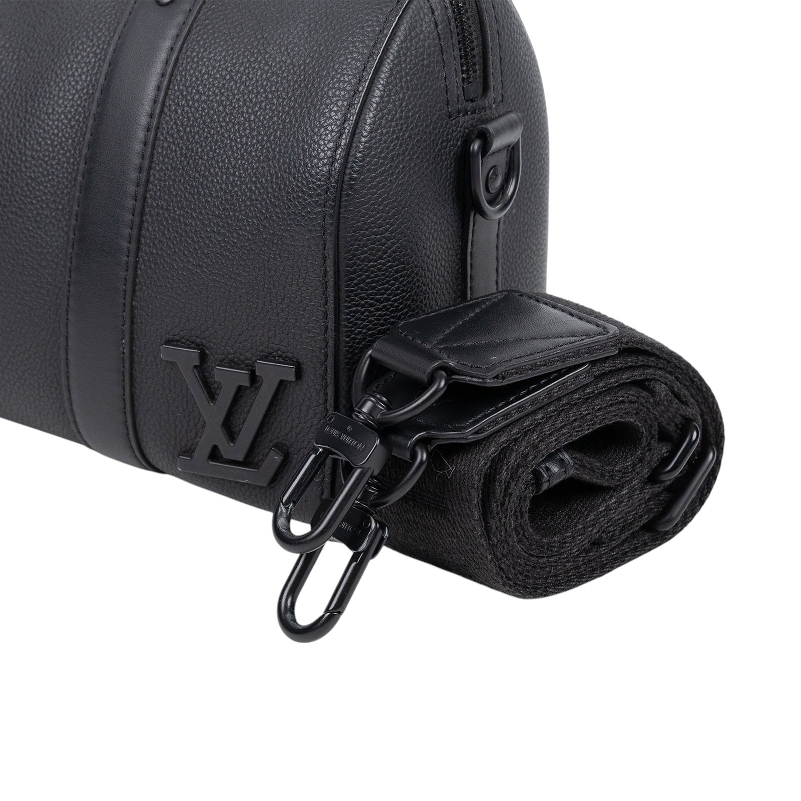 路易威登 LOUIS VUITTON City Keepall 肩背 波士頓包 黑色 M59255 晶片款 黑CITY KEEPALL 防塵袋/背帶