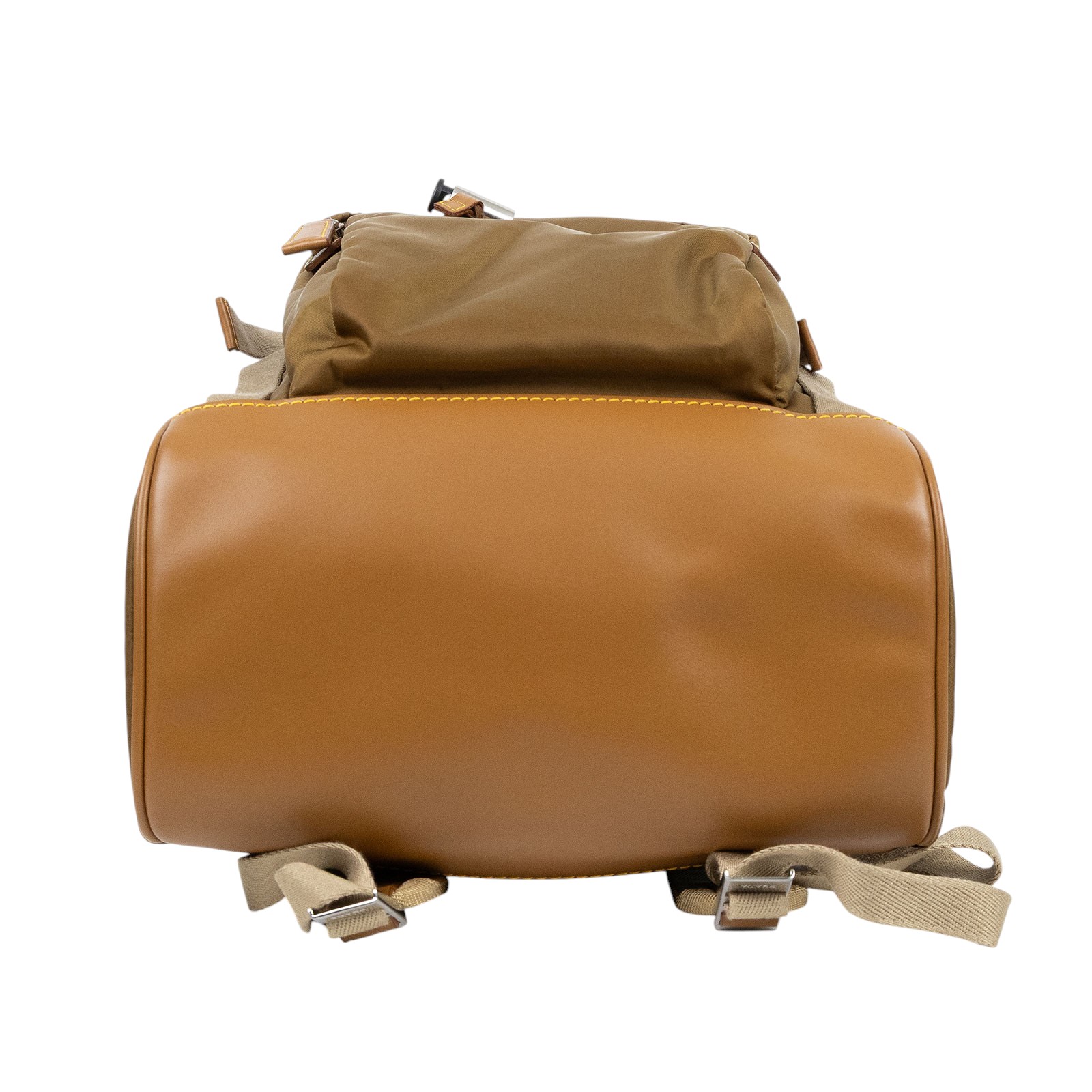 普拉達 PRADA Re-Nylon Saffiano皮革 背囊 2VZ135_2CX2 茶色RE-NYLON後背包 防塵袋