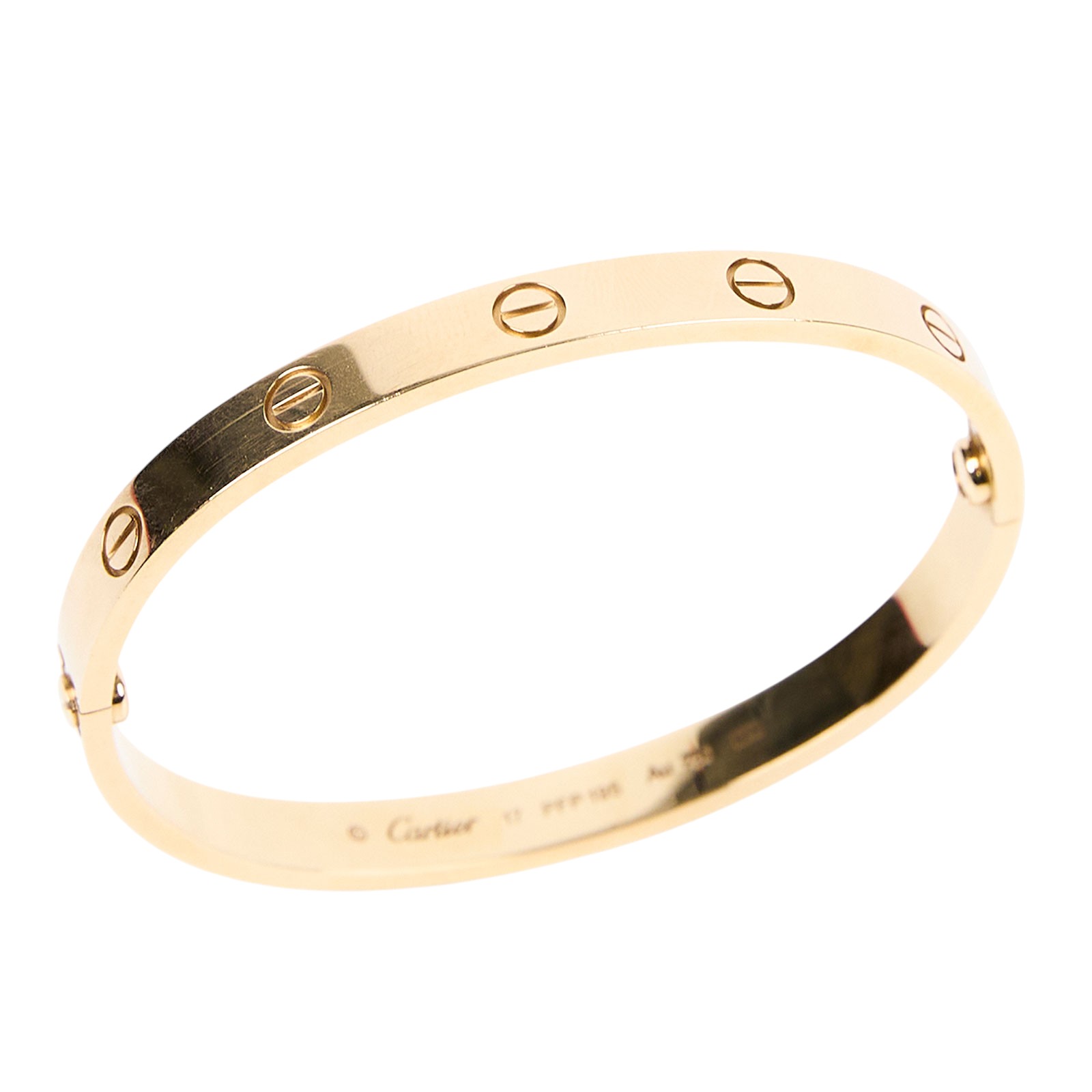 卡地亞 CARTIER Love 手環 B6035517 YG LOVE手環#17 原廠盒子/保書/購買證明正本/螺絲起子