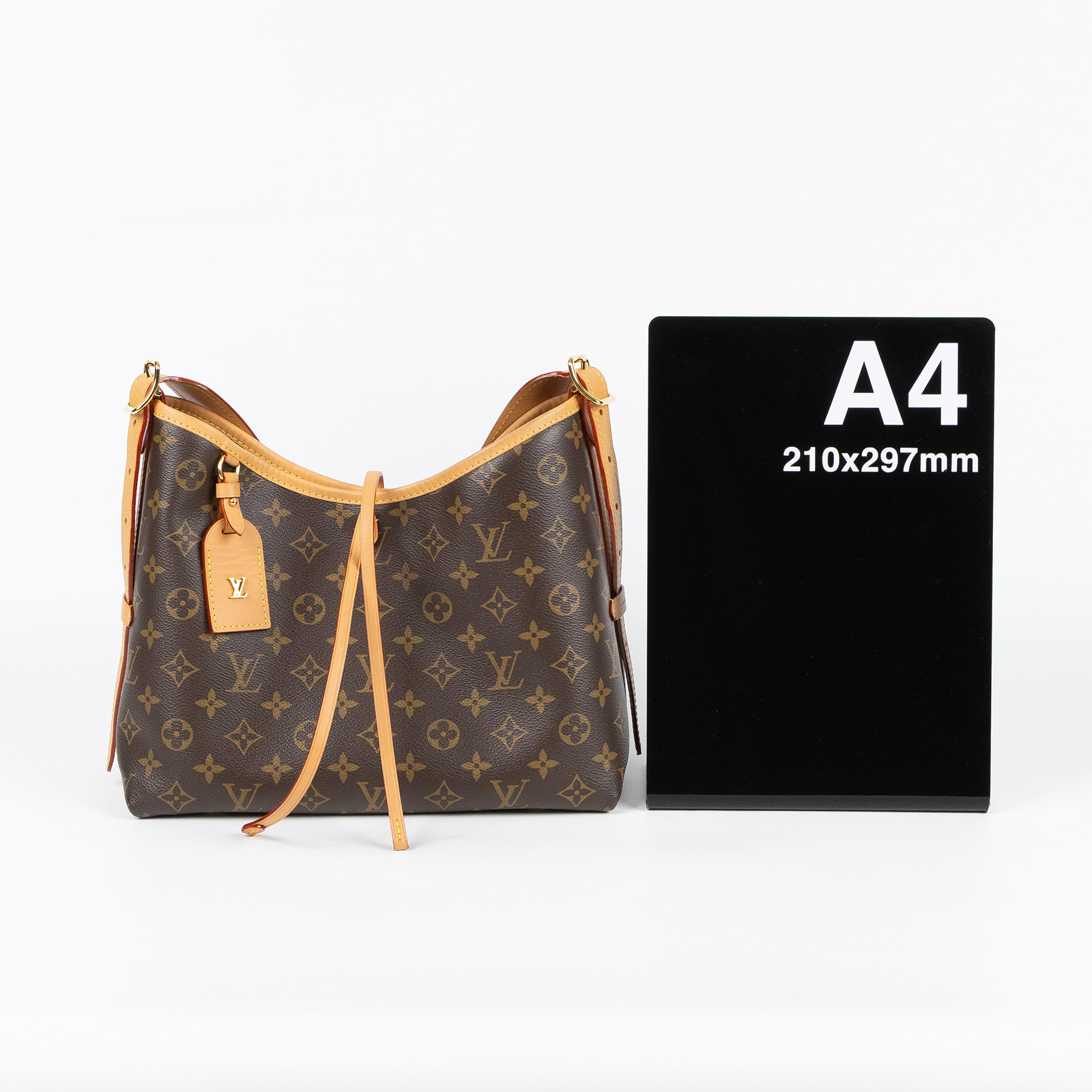 路易威登 LOUIS VUITTON CarryAll PM 原花 肩背包 M46203 晶片款  原廠盒子/防塵袋/購買證明正本/內袋