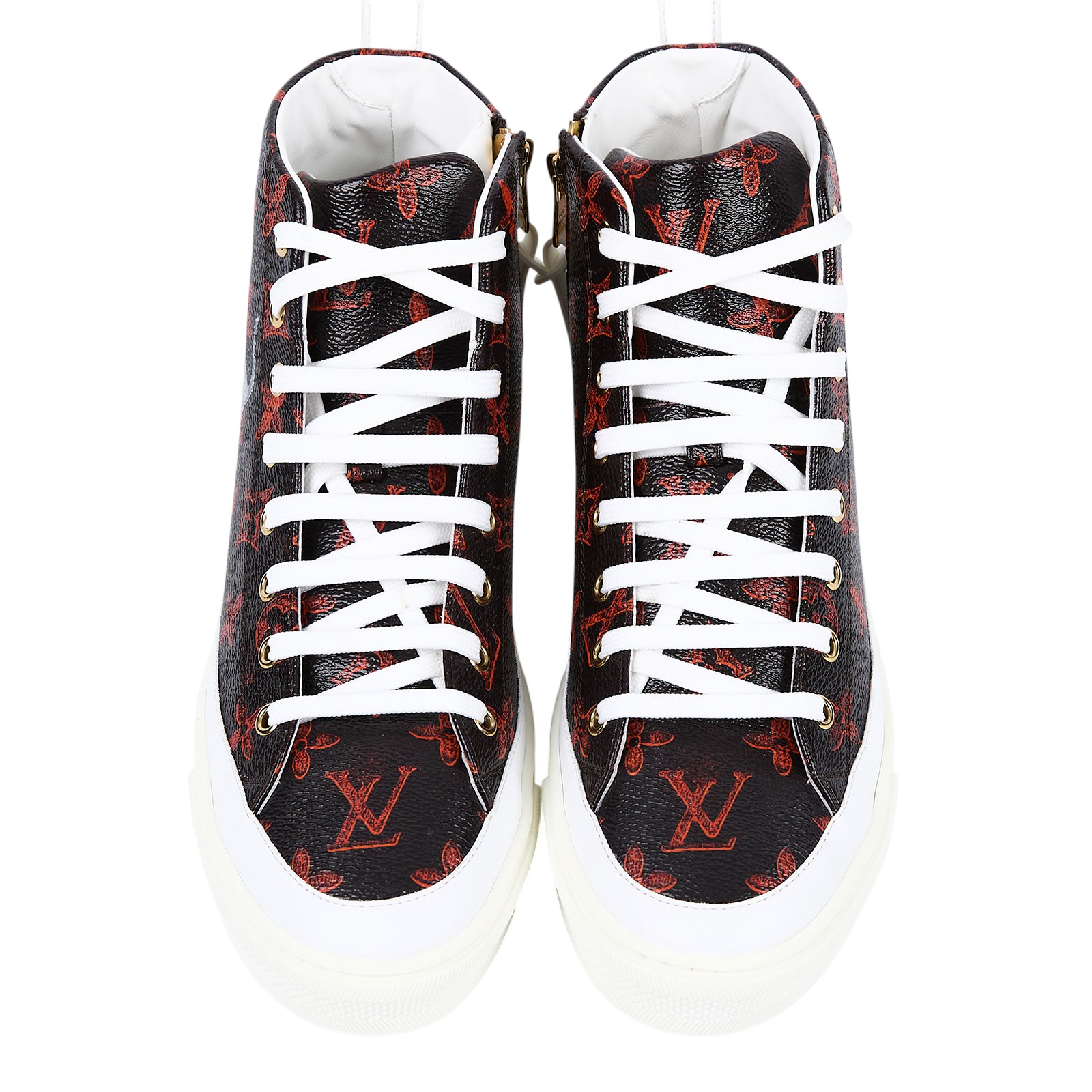 路易威登 LOUIS VUITTON Catogram Stellar 運動鞋  CATOGRAM高筒運動鞋#38.5 原廠盒子/鞋帶
