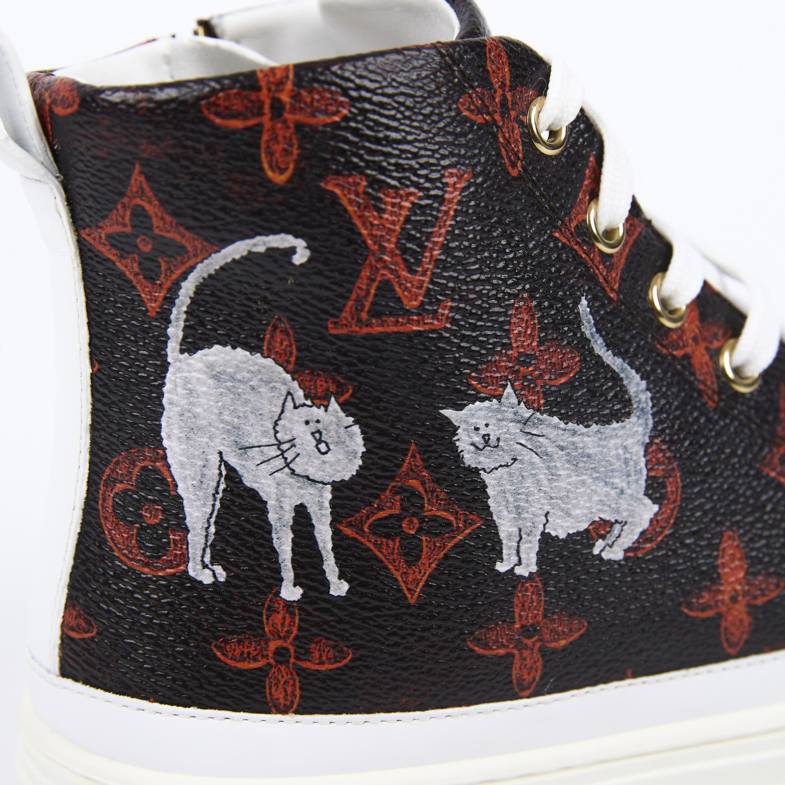 路易威登 LOUIS VUITTON Catogram Stellar 運動鞋  CATOGRAM高筒運動鞋#38.5 原廠盒子/鞋帶