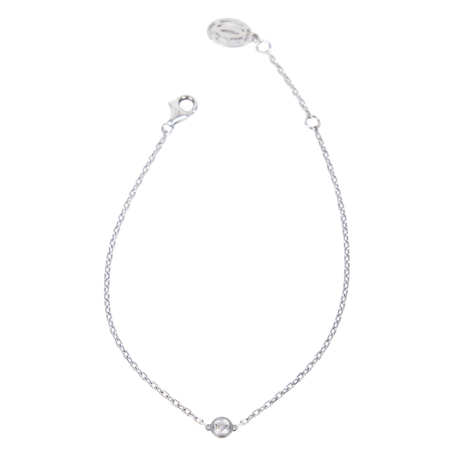 卡地亞 CARTIER dAmour 手環 小型款 B6037200 WG 單鑽手鍊 原廠盒子/保書/購買證明正本