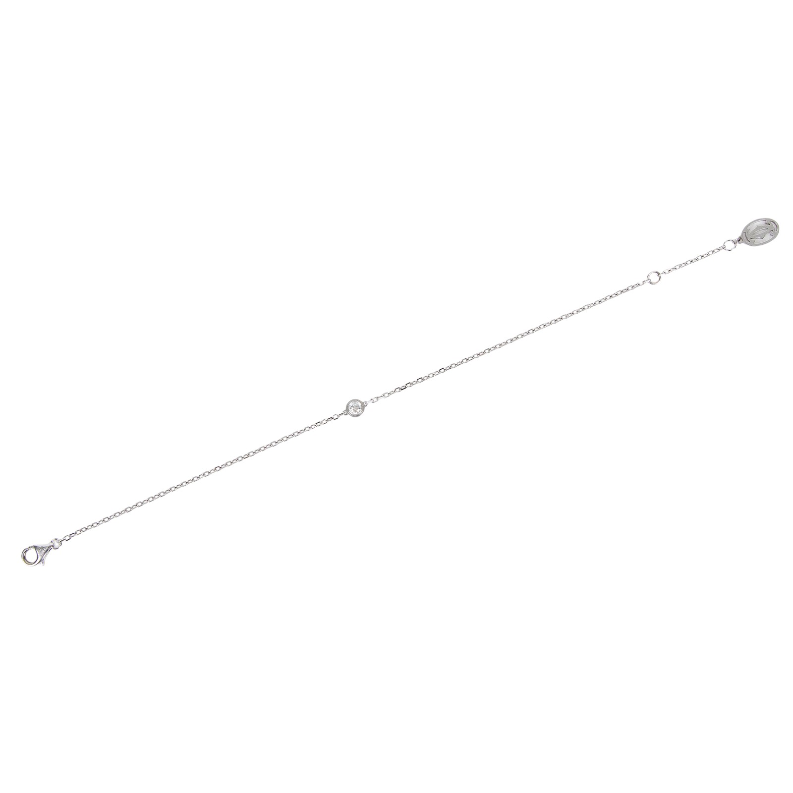 卡地亞 CARTIER dAmour 手環 小型款 B6037200 WG 單鑽手鍊 原廠盒子/保書/購買證明正本