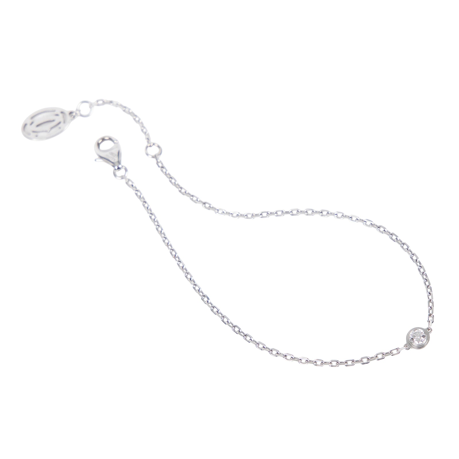 卡地亞 CARTIER dAmour 手環 小型款 B6037200 WG 單鑽手鍊 原廠盒子/保書/購買證明正本