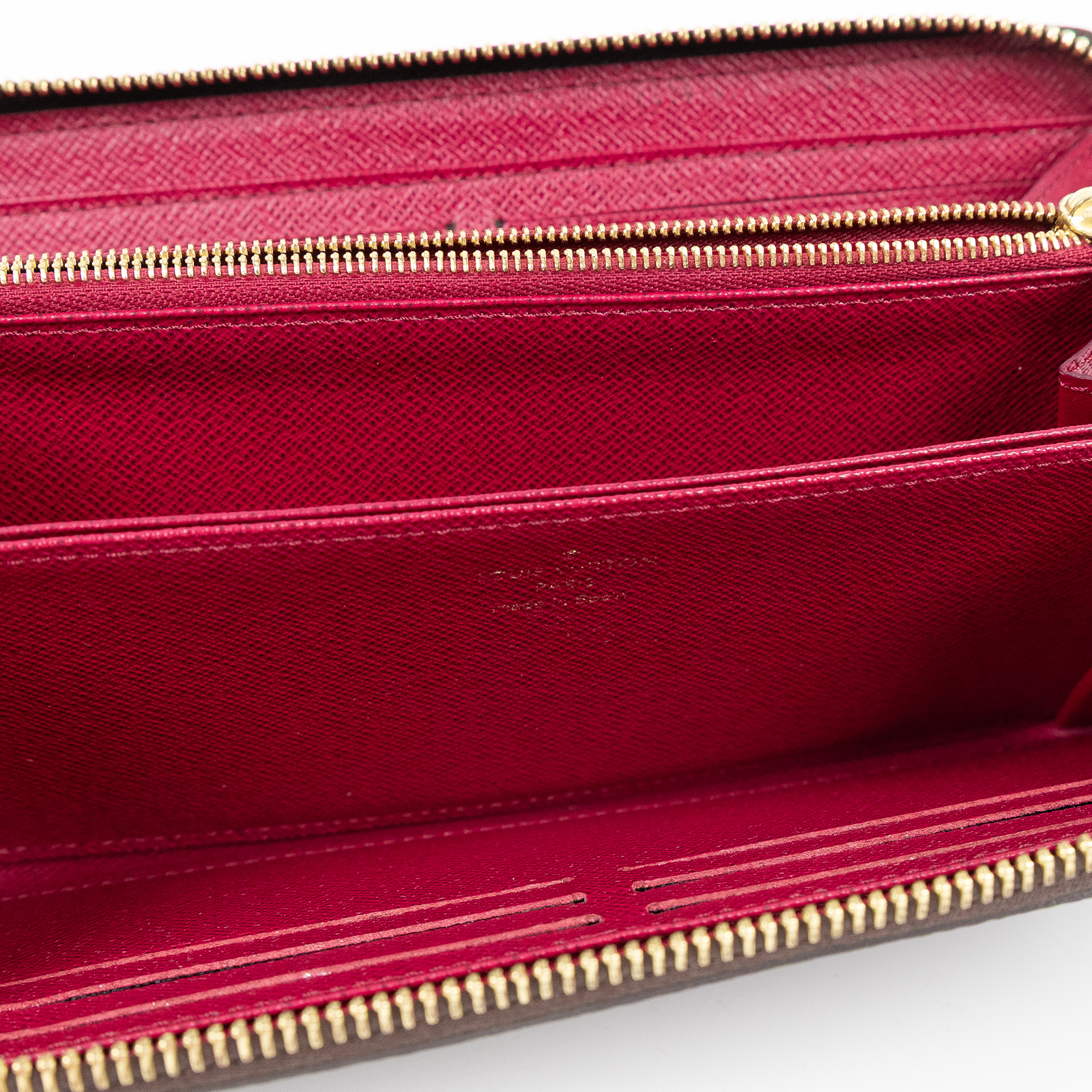 路易威登 LOUIS VUITTON 拉鏈錢包 Monogram帆布 桃紅色 M41895 原花拉鍊長夾 防塵袋/購買證明影本