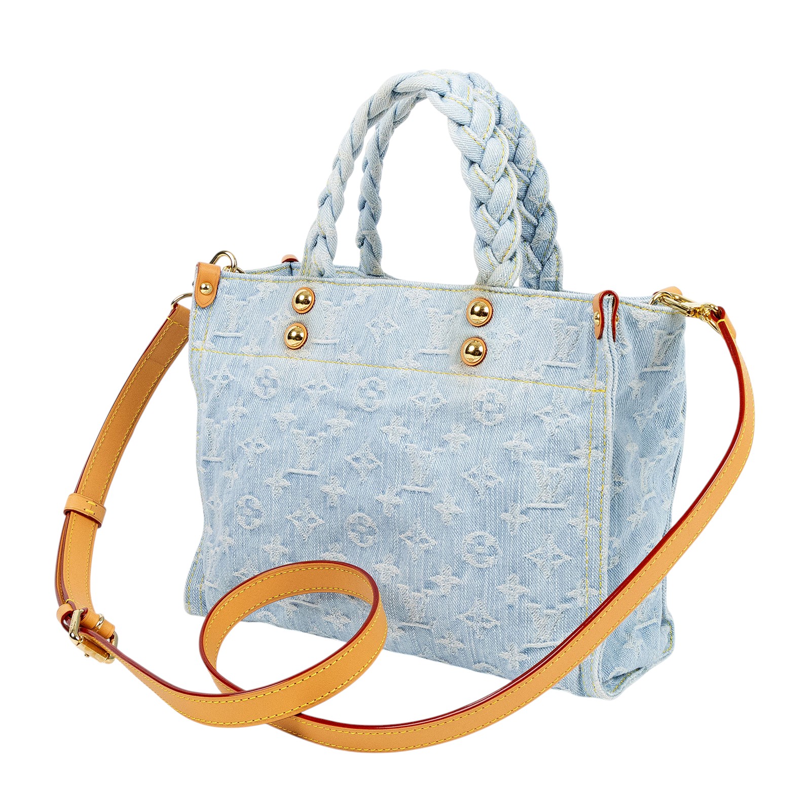 路易威登 LOUIS VUITTON LetGo PM 托特包 M24897 晶片款 單寧Let Go PM 防塵袋/背帶