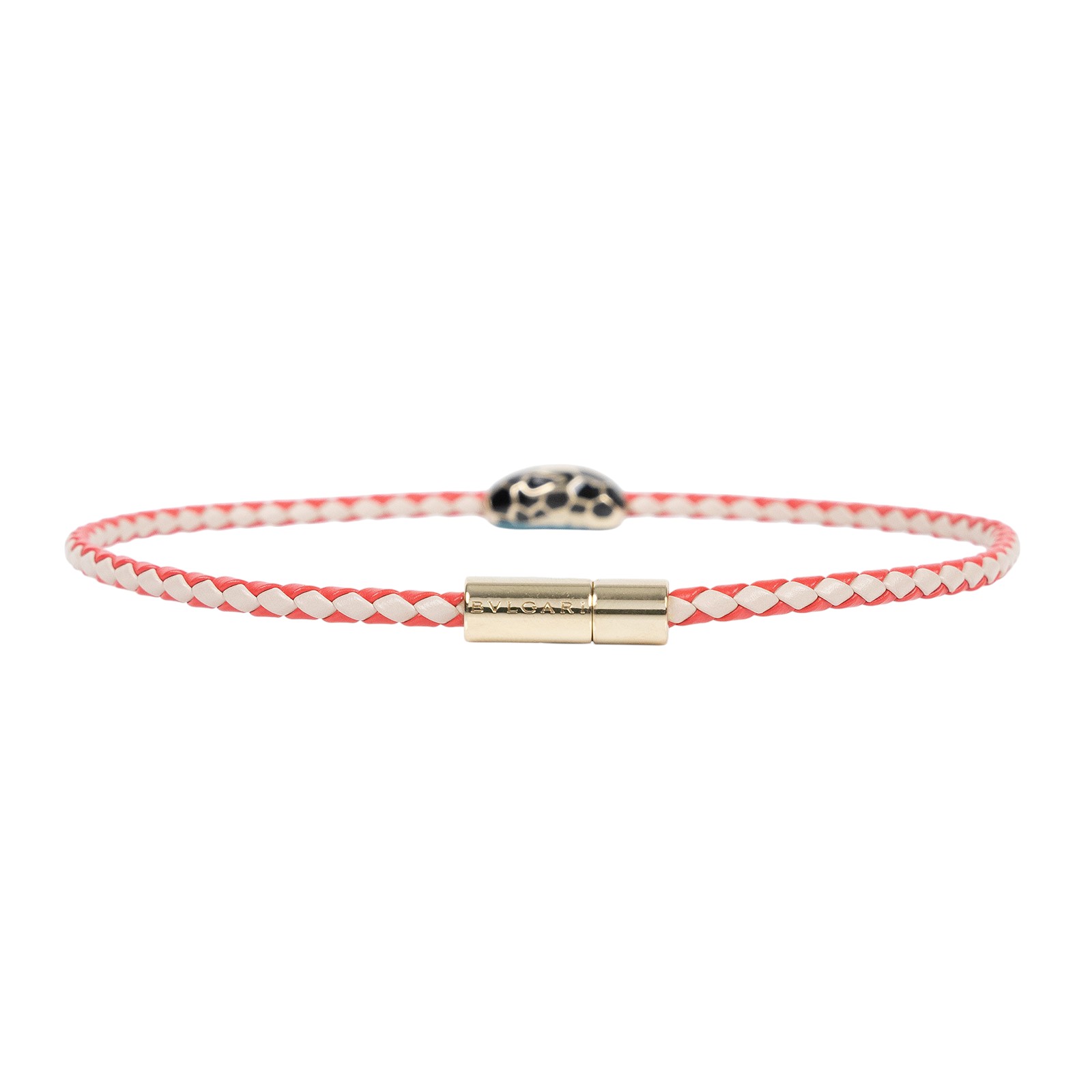 寶格麗 BVLGARI Serpenti Forever 手鍊  黑粉蛇頭SERPENTI編織手環 無附屬品