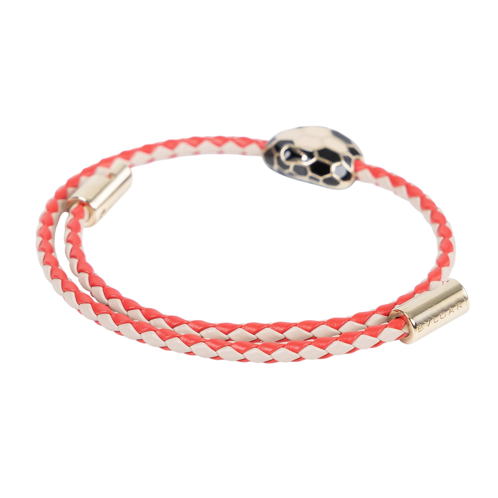 寶格麗 BVLGARI Serpenti Forever 手鍊  黑粉蛇頭SERPENTI編織手環 無附屬品
