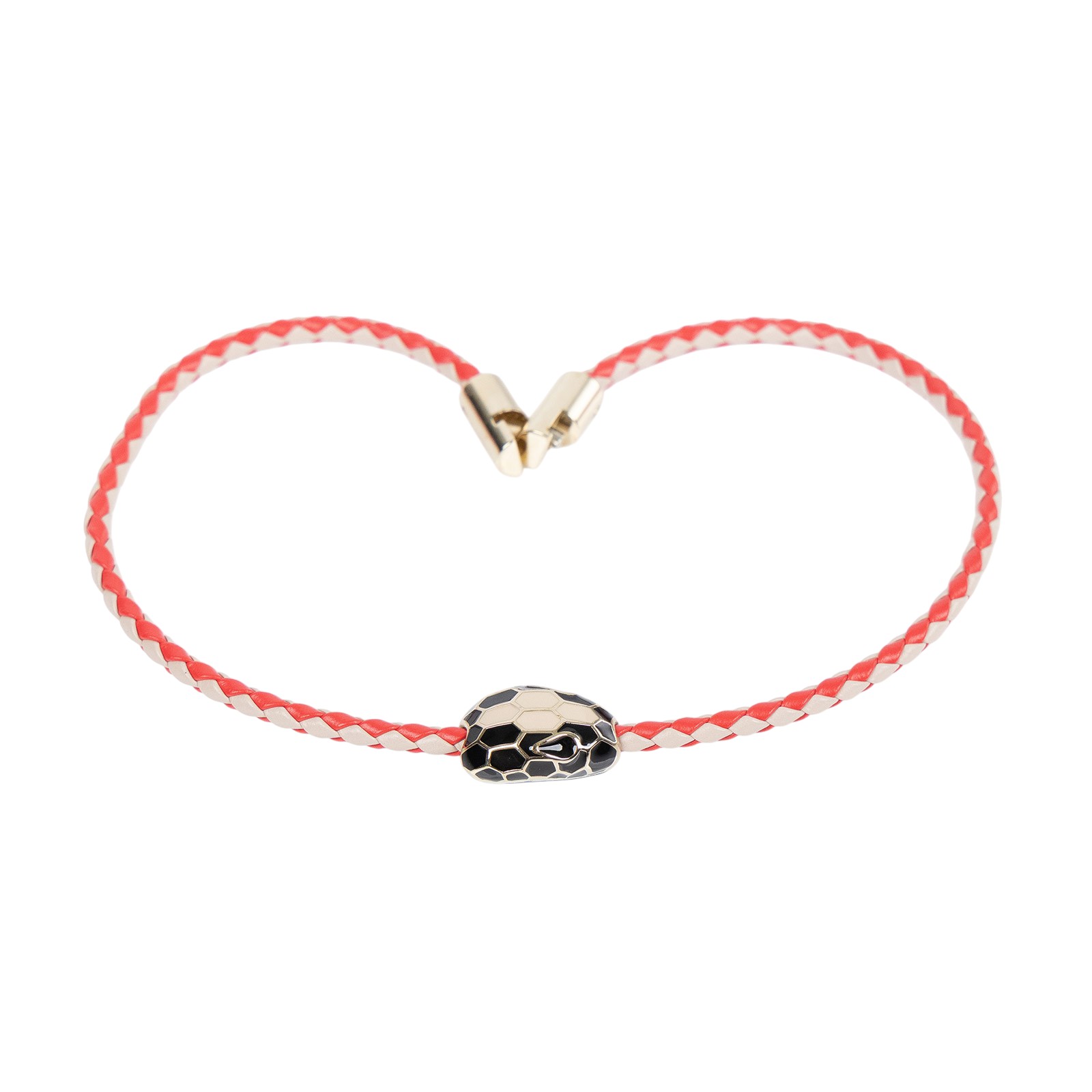 寶格麗 BVLGARI Serpenti Forever 手鍊  黑粉蛇頭SERPENTI編織手環 無附屬品