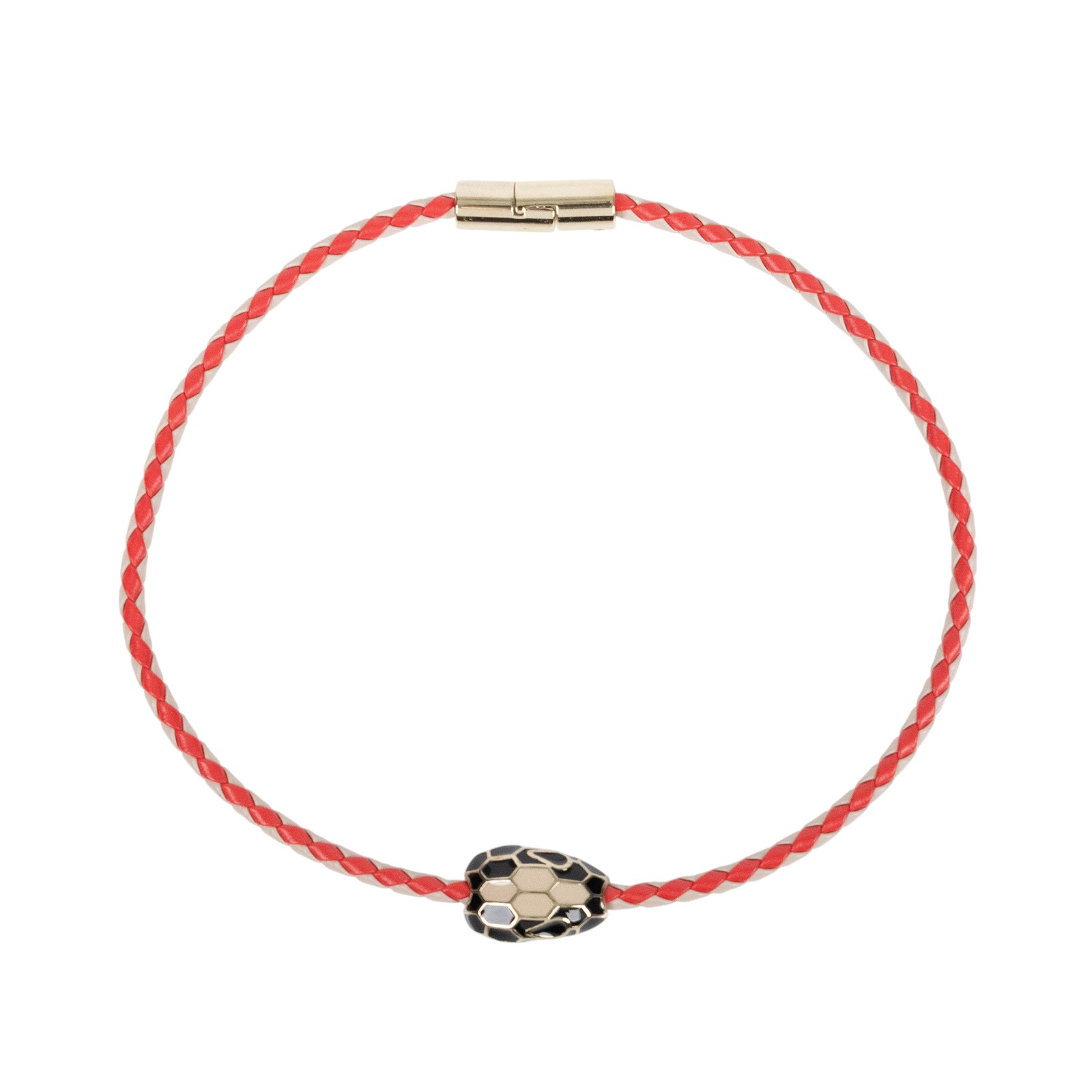 寶格麗 BVLGARI Serpenti Forever 手鍊  黑粉蛇頭SERPENTI編織手環 無附屬品