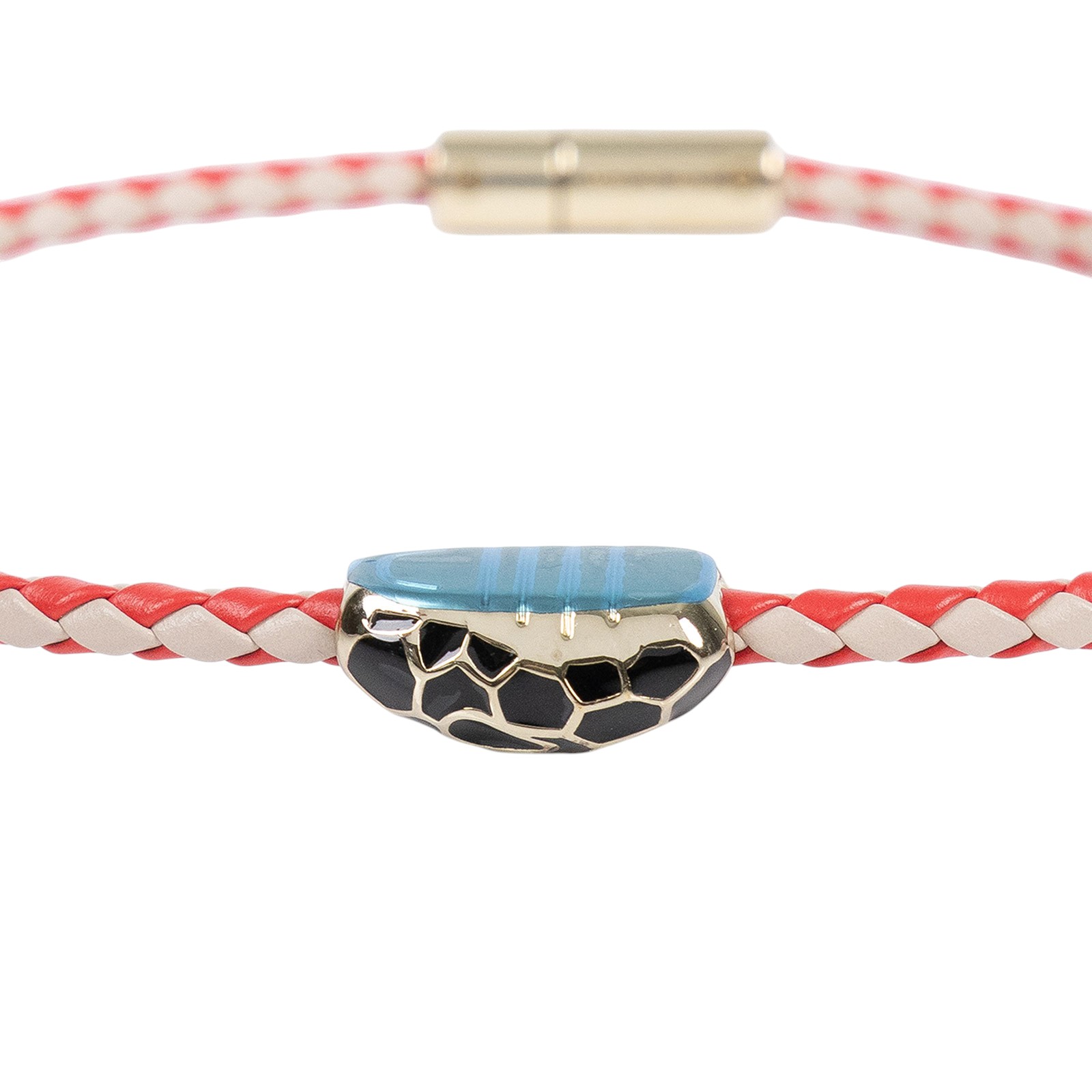 寶格麗 BVLGARI Serpenti Forever 手鍊  黑粉蛇頭SERPENTI編織手環 無附屬品