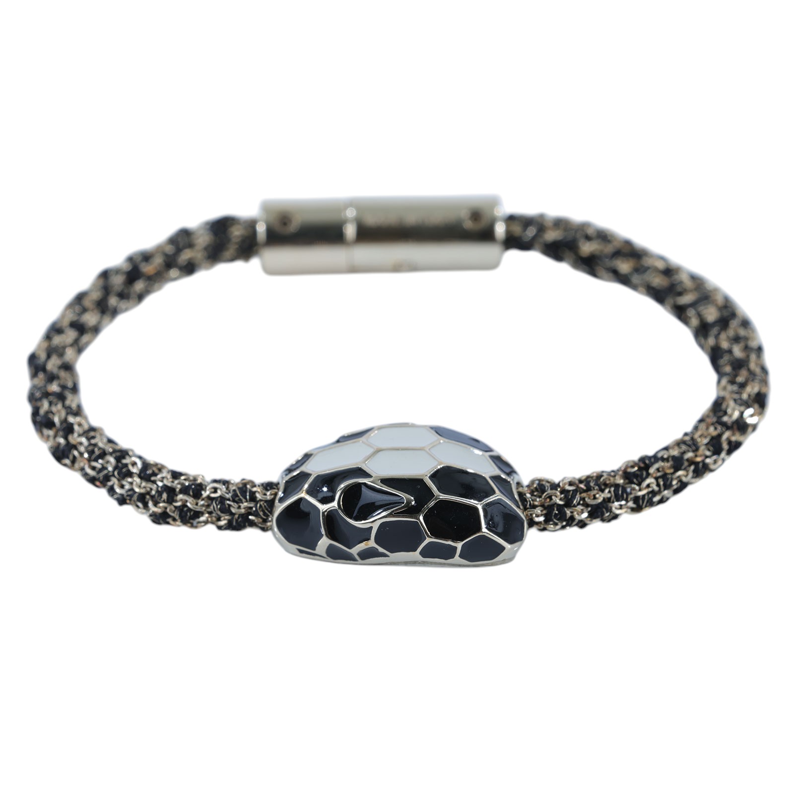 寶格麗 BVLGARI Serpenti Forever 手鍊  黑淡金蛇頭手環 無附屬品