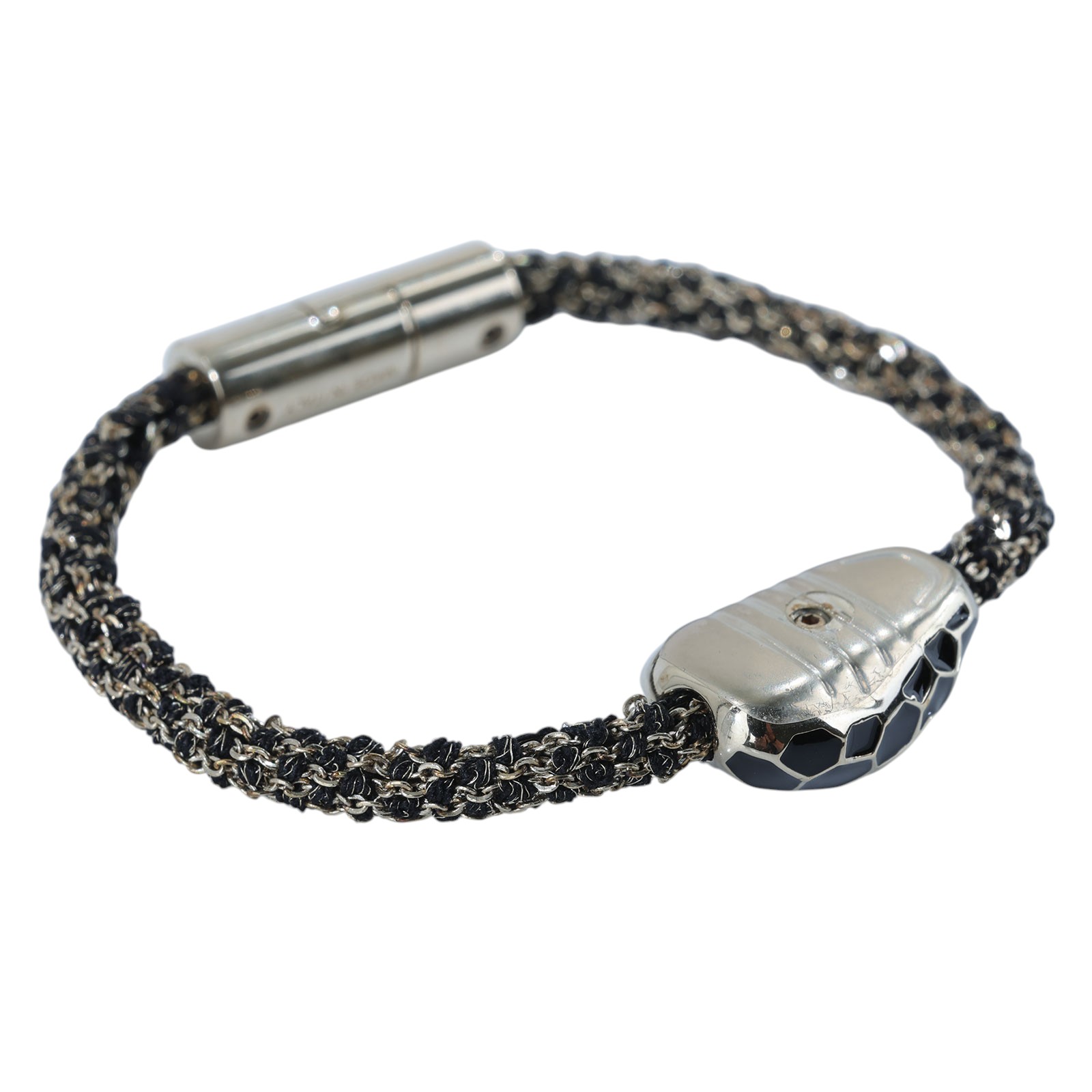 寶格麗 BVLGARI Serpenti Forever 手鍊  黑淡金蛇頭手環 無附屬品