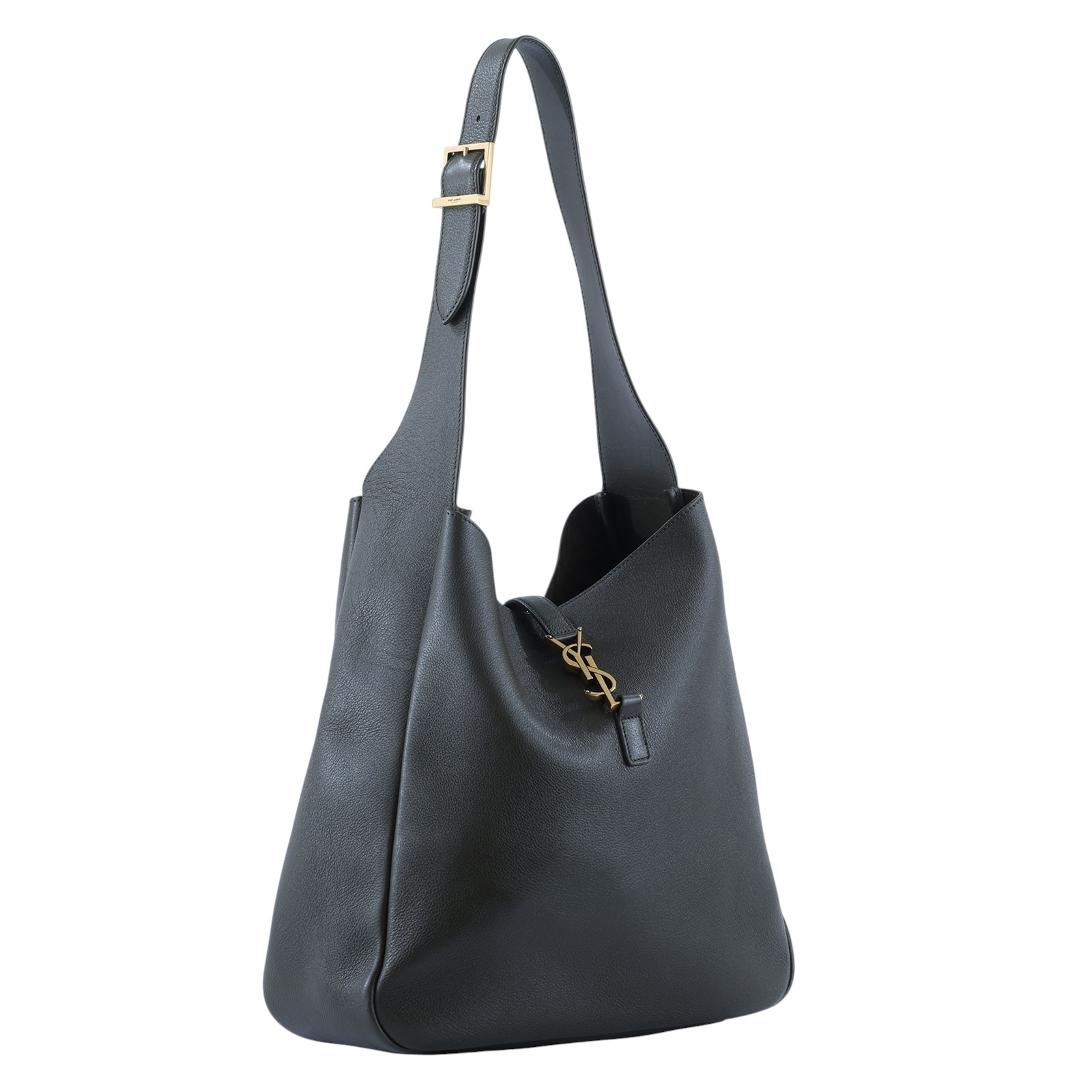 聖羅蘭 YSL SAINT LAURENT LE 5 À 7 滑面皮革 柔軟 大型 手袋 手提 肩背包 753837AAAUQ  無附屬品