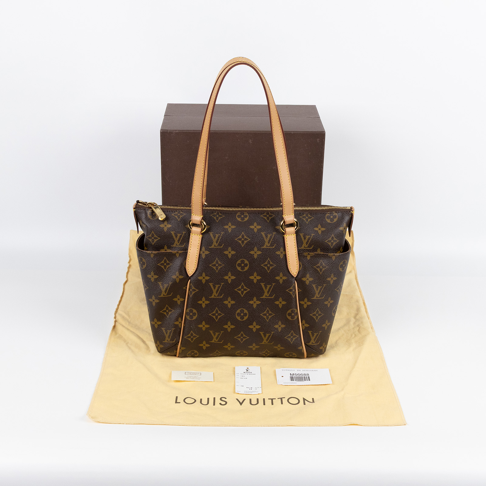 路易威登 LOUIS VUITTON Totally PM 托特包 經典帆布 M56688 原花TOTALLY PM 原廠盒子/防塵袋