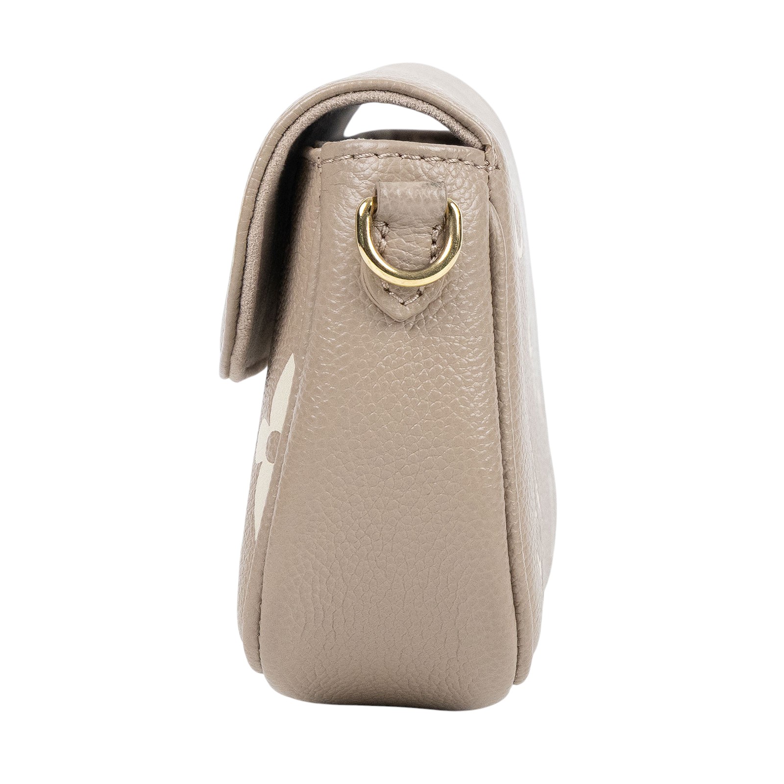 路易威登 LOUIS VUITTON Wallet on Chain Ivy 壓花牛皮 肩背錢包 斑鳩灰色 奶油色 M82211 晶片款  原廠盒子/防塵袋/購買證明正本/背帶2