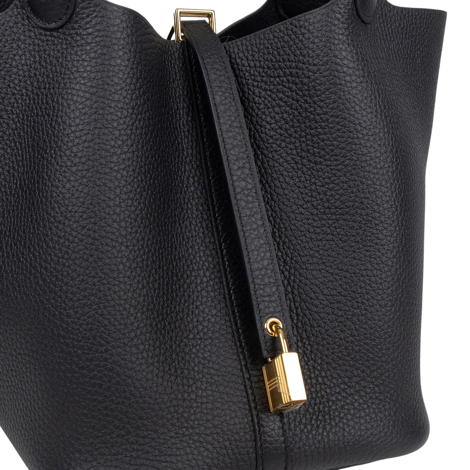 愛馬仕 Hermes Picotin Lock 22 菜籃子包 金色五金 黑色 H060991CC89 H060991CC/W MI 010 IA  防塵袋/原廠盒子/鎖組