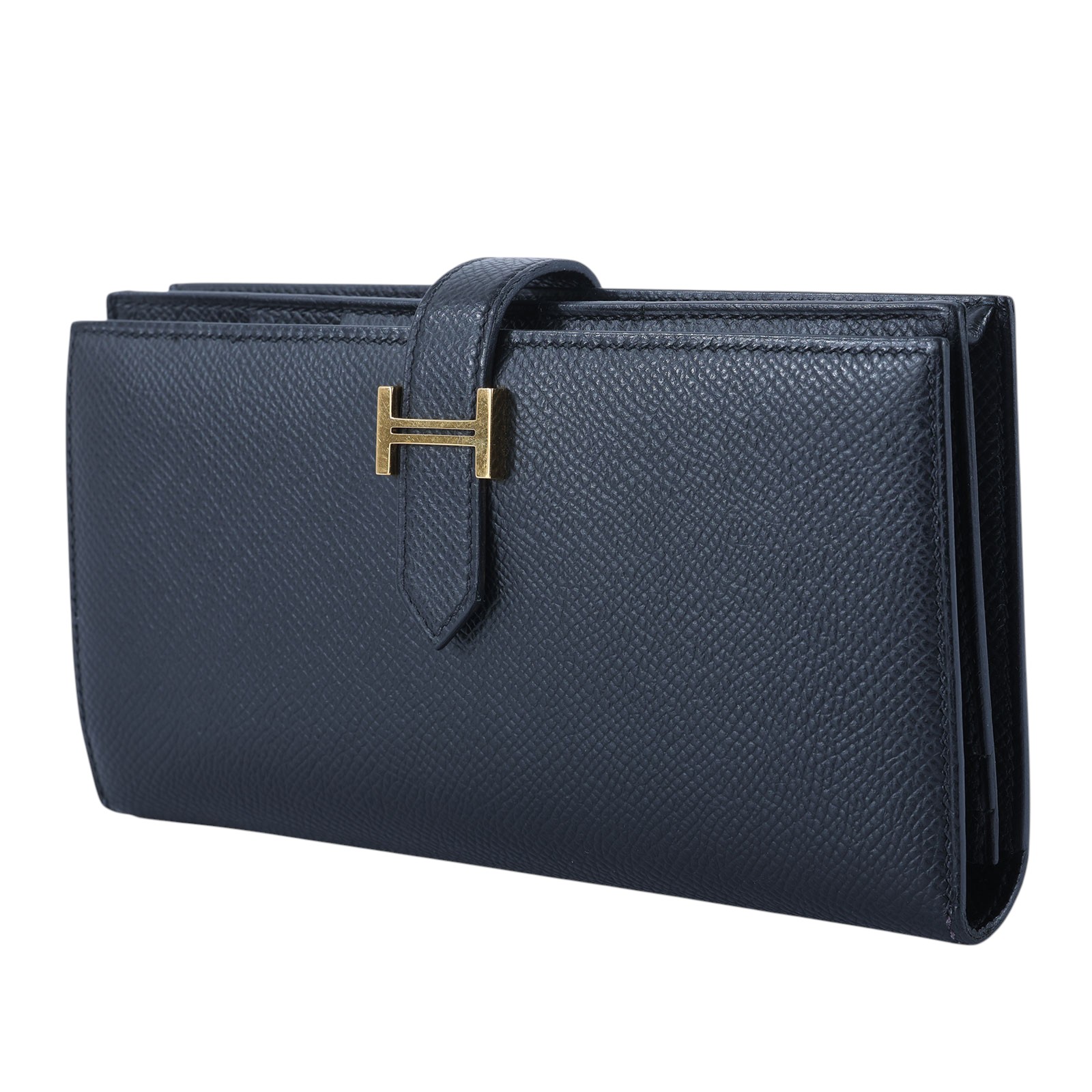 愛馬仕 Hermes Bearn Soufflet 長夾 BEARNL Y TI 011 AW Y刻黑BEARN長夾 原廠盒子