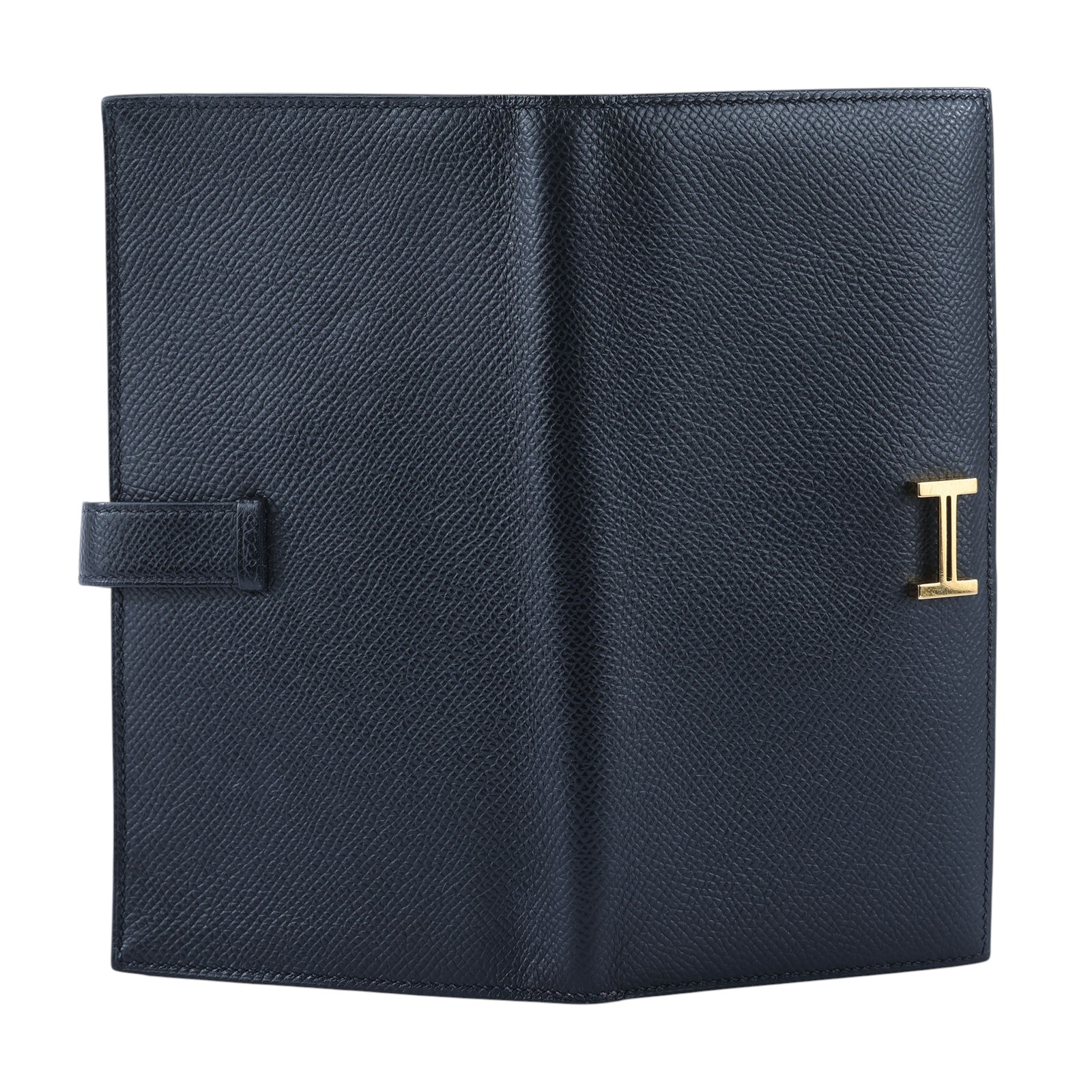 愛馬仕 Hermes Bearn Soufflet 長夾 BEARNL Y TI 011 AW Y刻黑BEARN長夾 原廠盒子