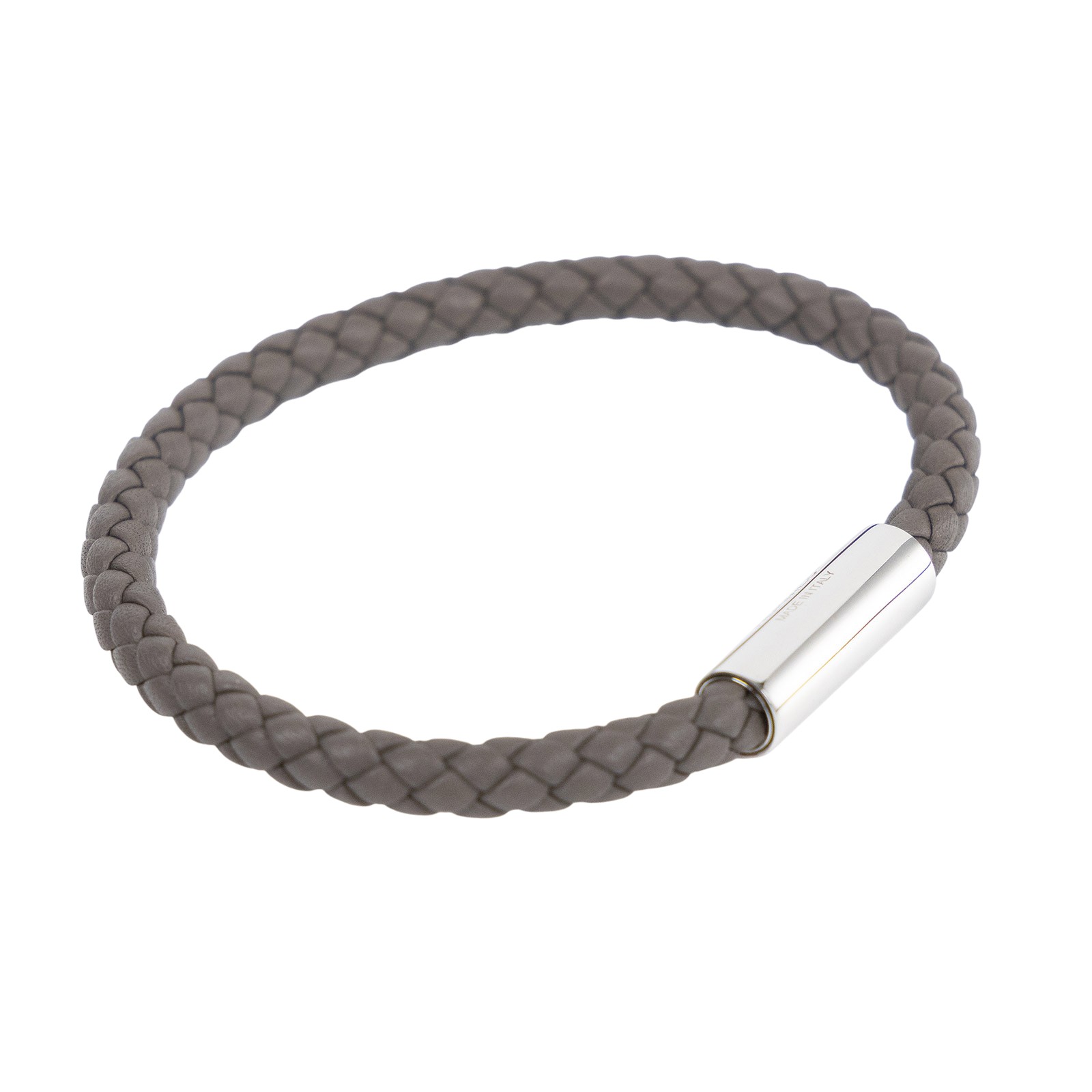 愛馬仕 Hermes  H066218FP8FT5  灰GOLIATH編織手環 原廠盒子/防塵袋