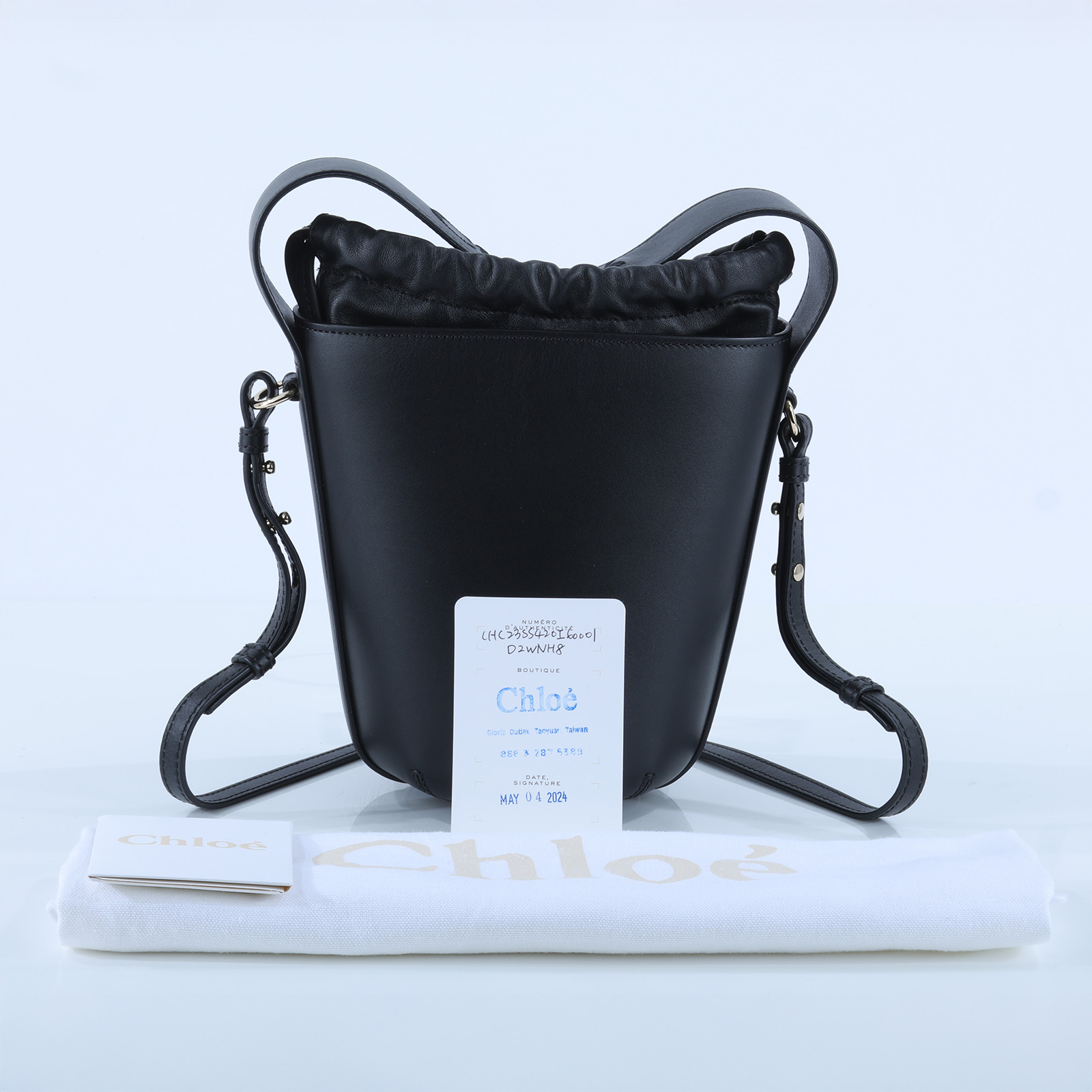 蔻依 CHLOE Sense 水桶包 CHC23SS420I6026X 黑SENSE 防塵袋