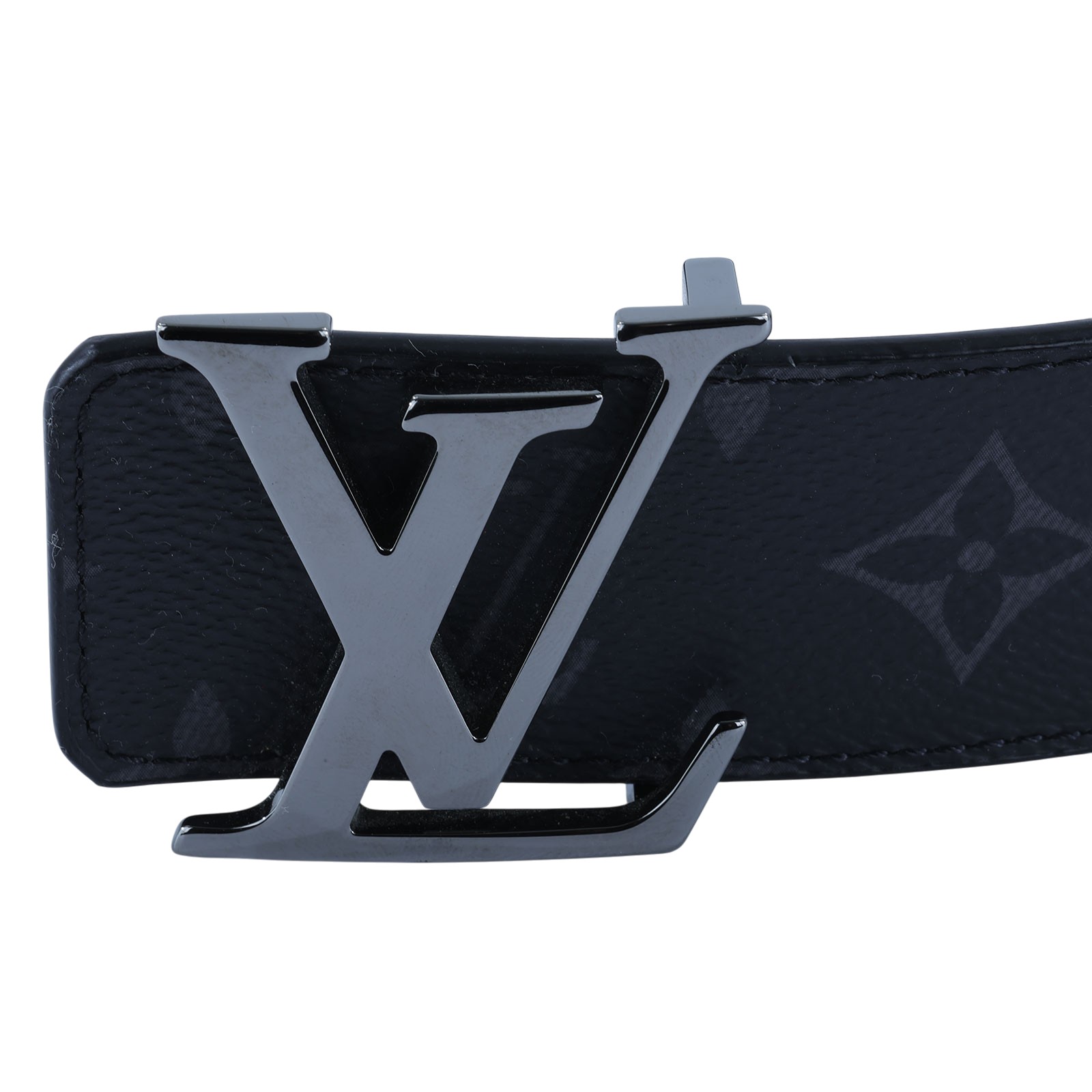 路易威登 LOUIS VUITTON LV Initiales 40毫米 雙面皮帶 M9043Q 黑原花腰帶 44MM #110公分 原廠盒子/防塵袋