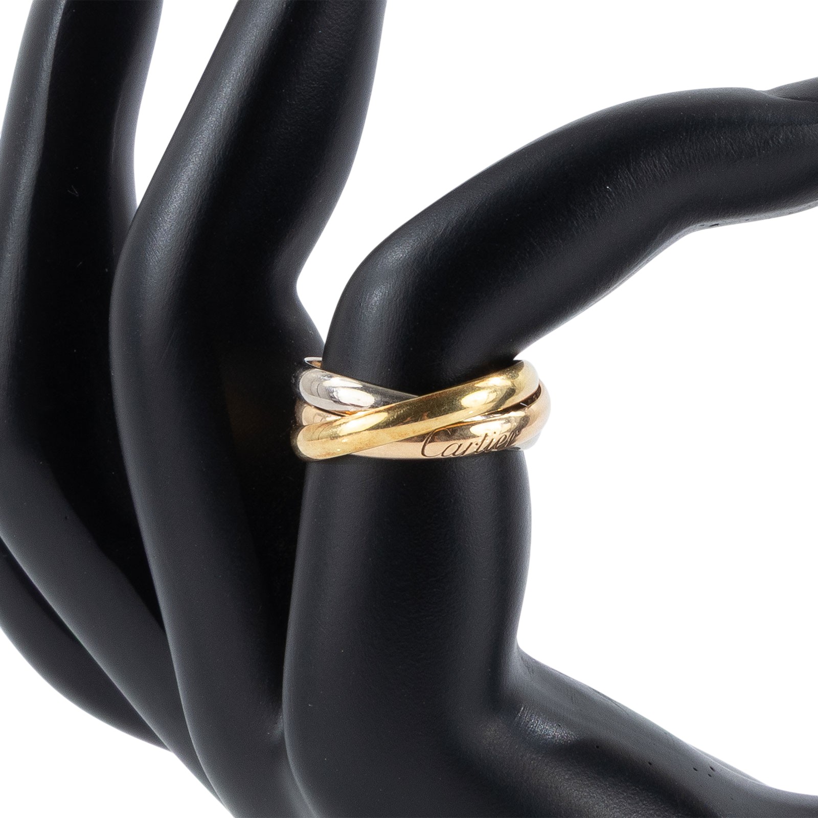 卡地亞 CARTIER Trinity 戒指  TRINITY 三環戒細版 #50 原廠盒子/保書