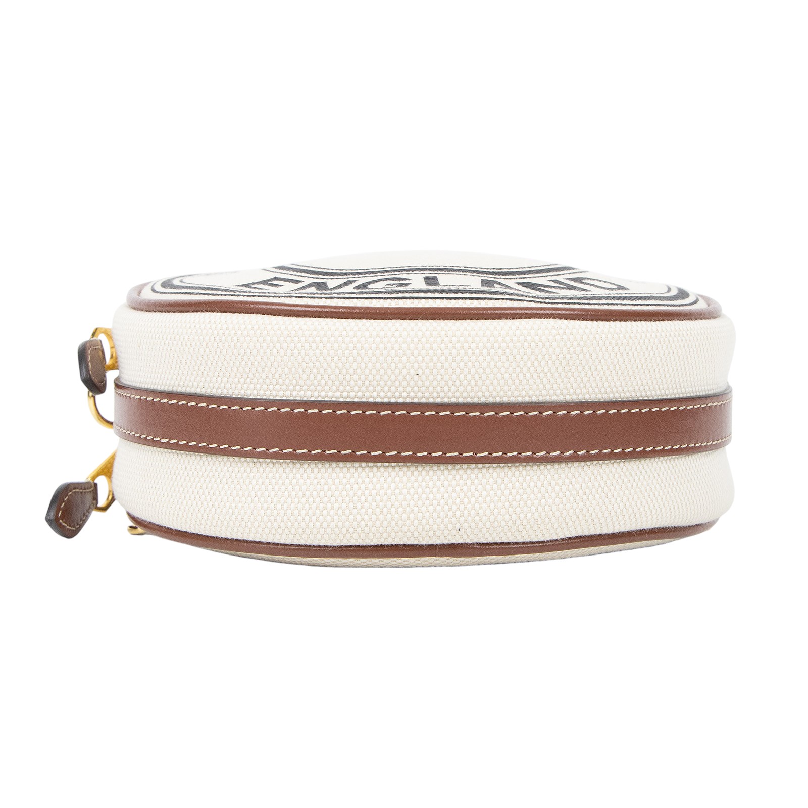 博柏利 BURBERRY Louise 圓形斜背包 80276021 LOUISE帆布圓餅包 防塵袋