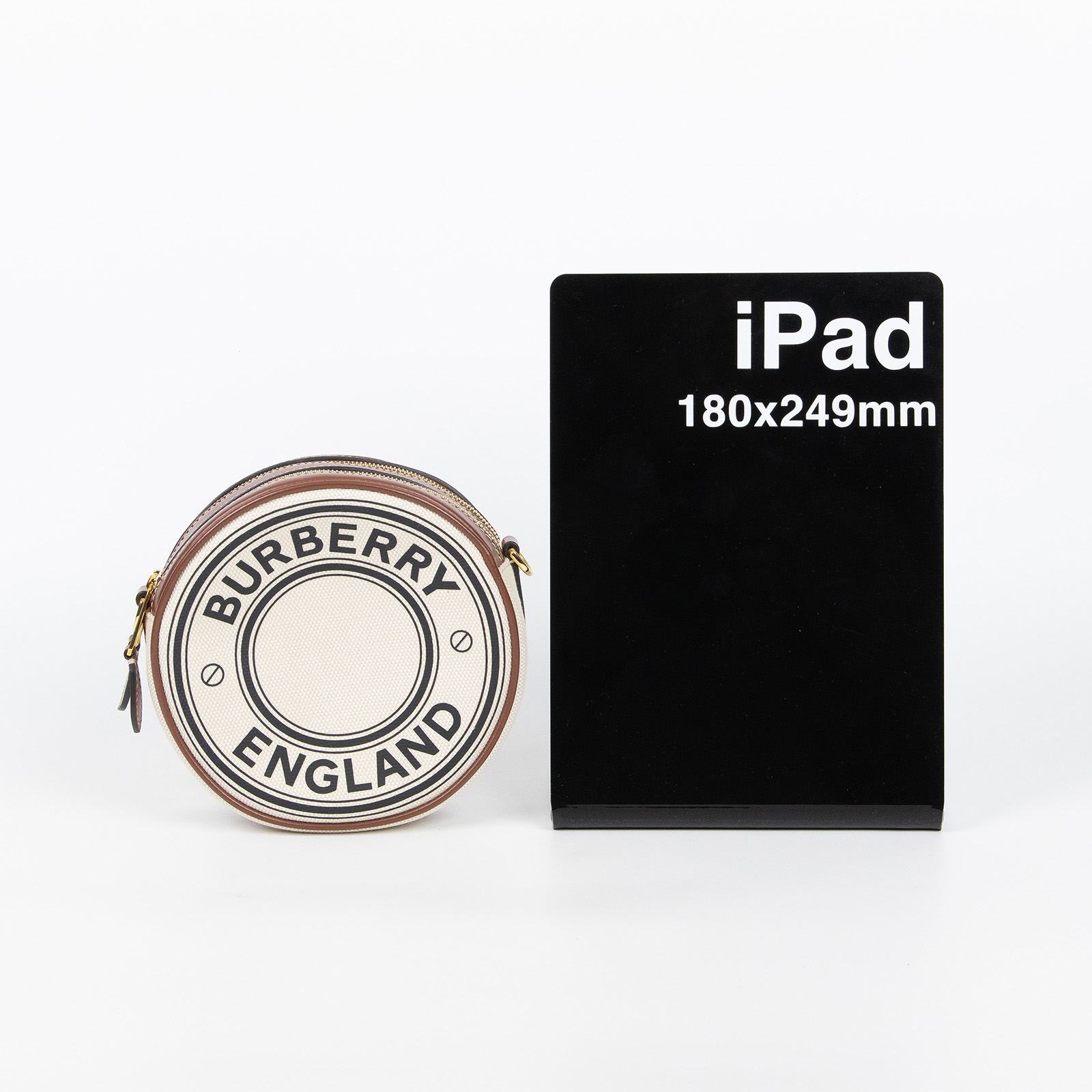 博柏利 BURBERRY Louise 圓形斜背包 80276021 LOUISE帆布圓餅包 防塵袋