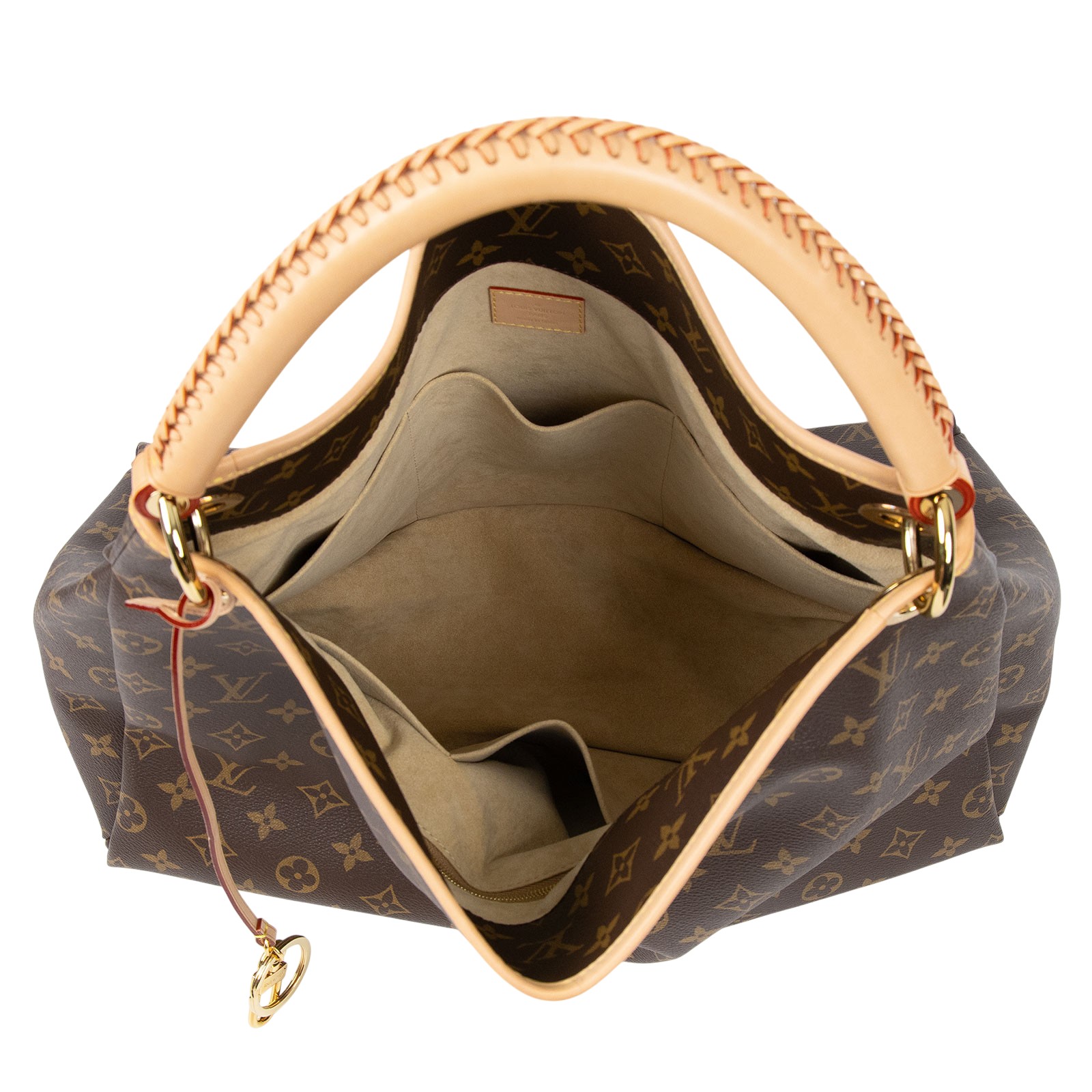 路易威登 LOUIS VUITTON Artsy MM 手提包 經典帆布 Empreinte M44869 晶片款 原花ARTSY MM 防塵袋/掛件