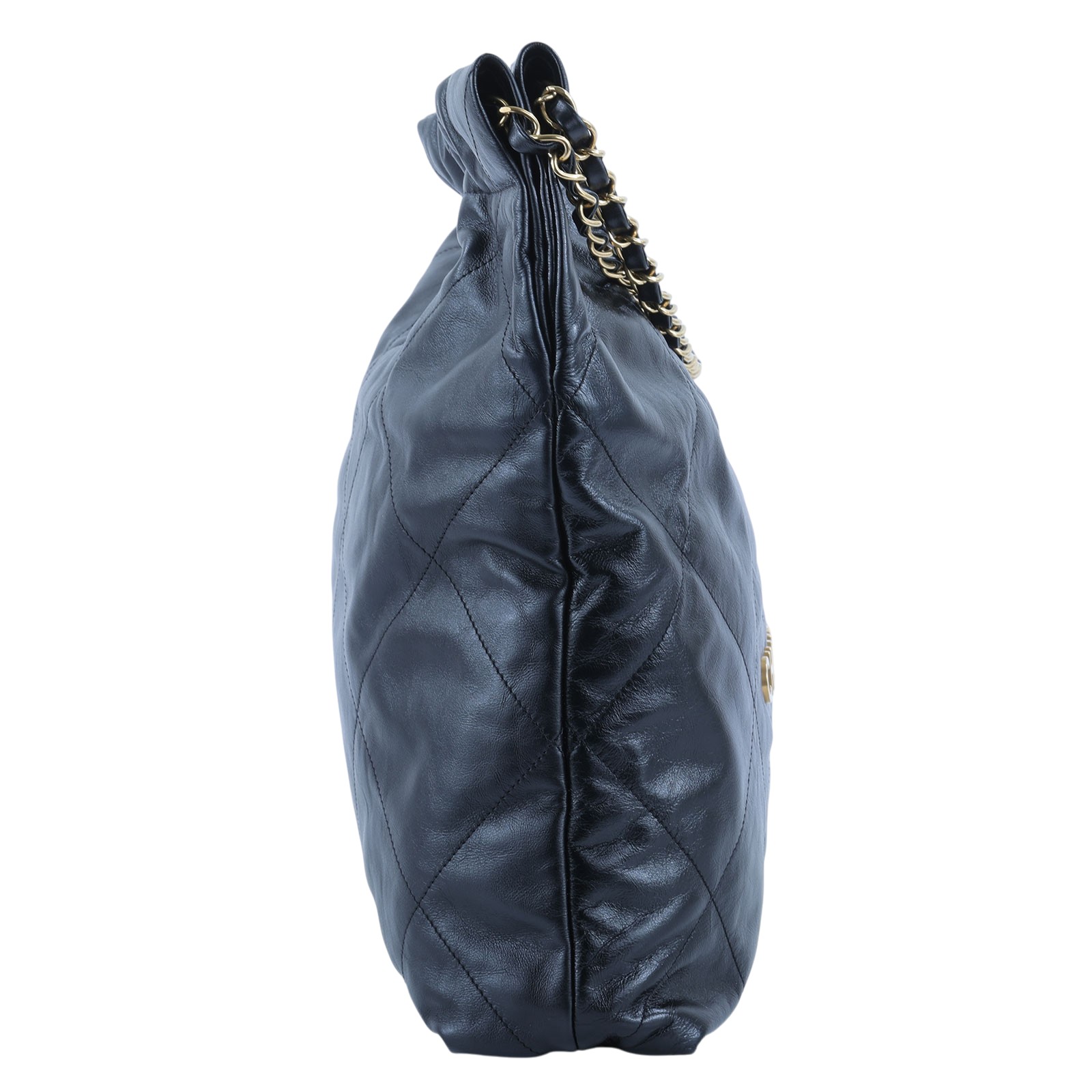 香奈兒 CHANEL 22 中型 束口包 AS3261 晶片款 黑金22 BAG 中號 防塵袋/內袋