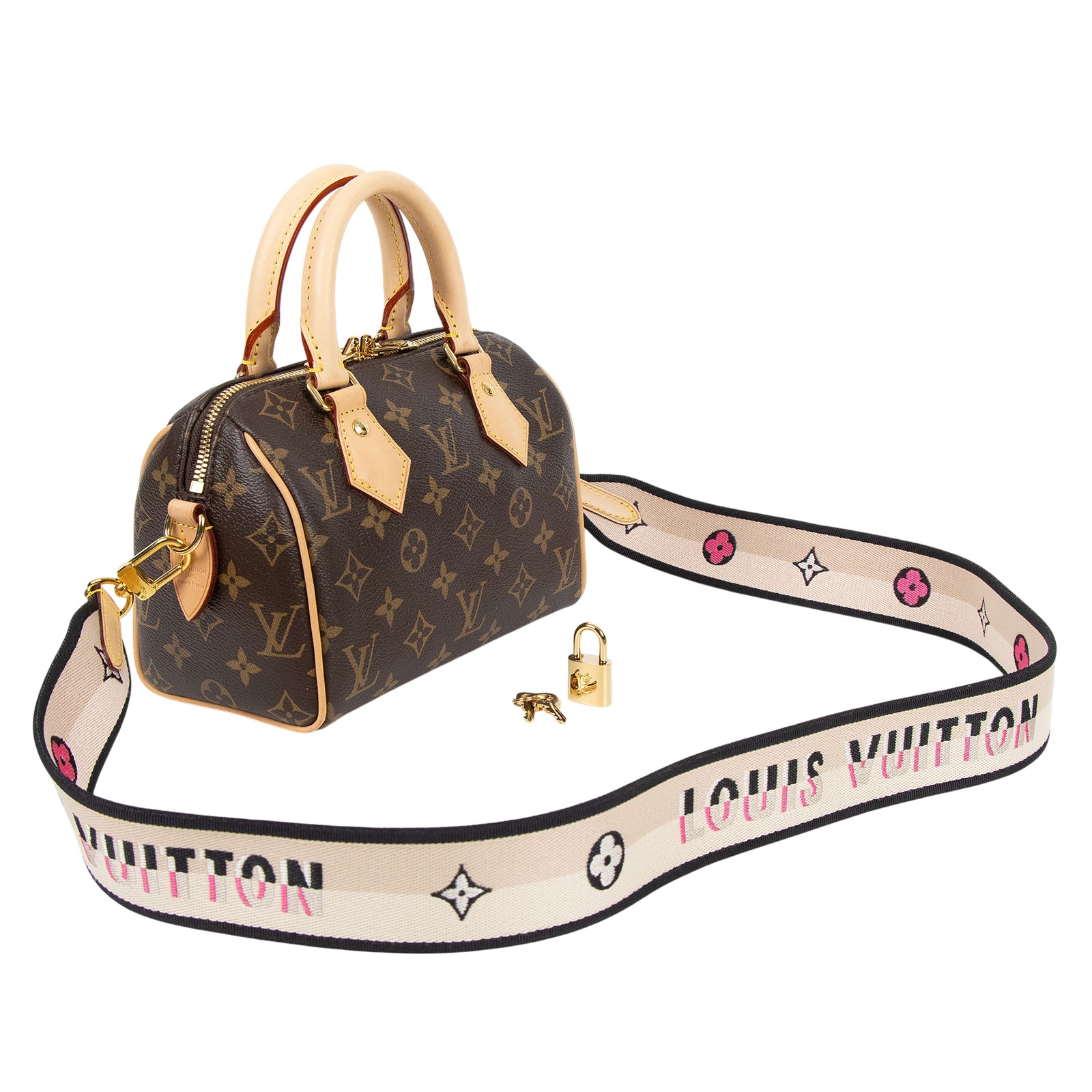 路易威登 LOUIS VUITTON Speedy 20 黑色揹帶 肩背 波士頓包 M45957 晶片款  防塵袋/原廠盒子/STARP/鎖組/日本收據